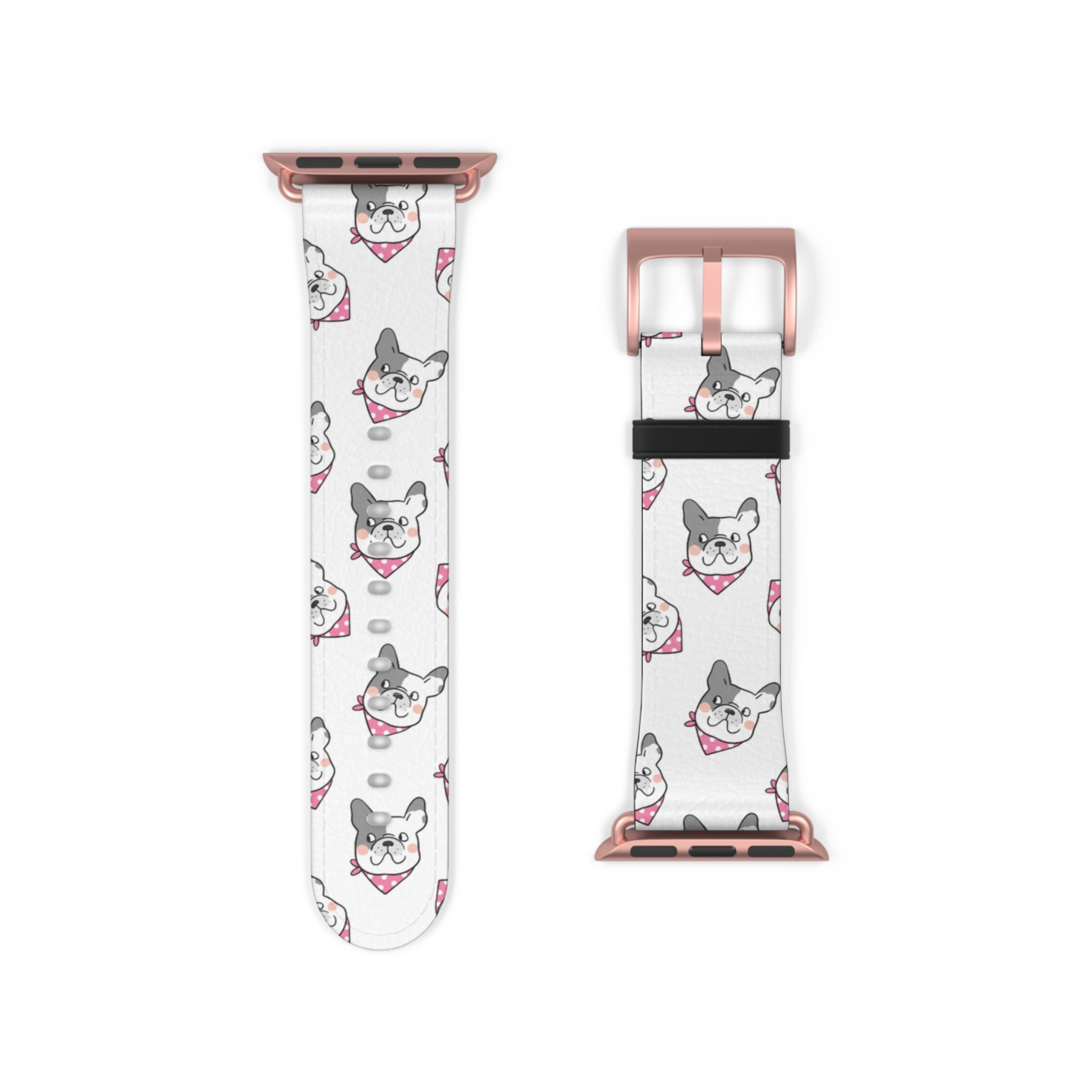 Bulldog Apple Watch Bands (French/Pink)
