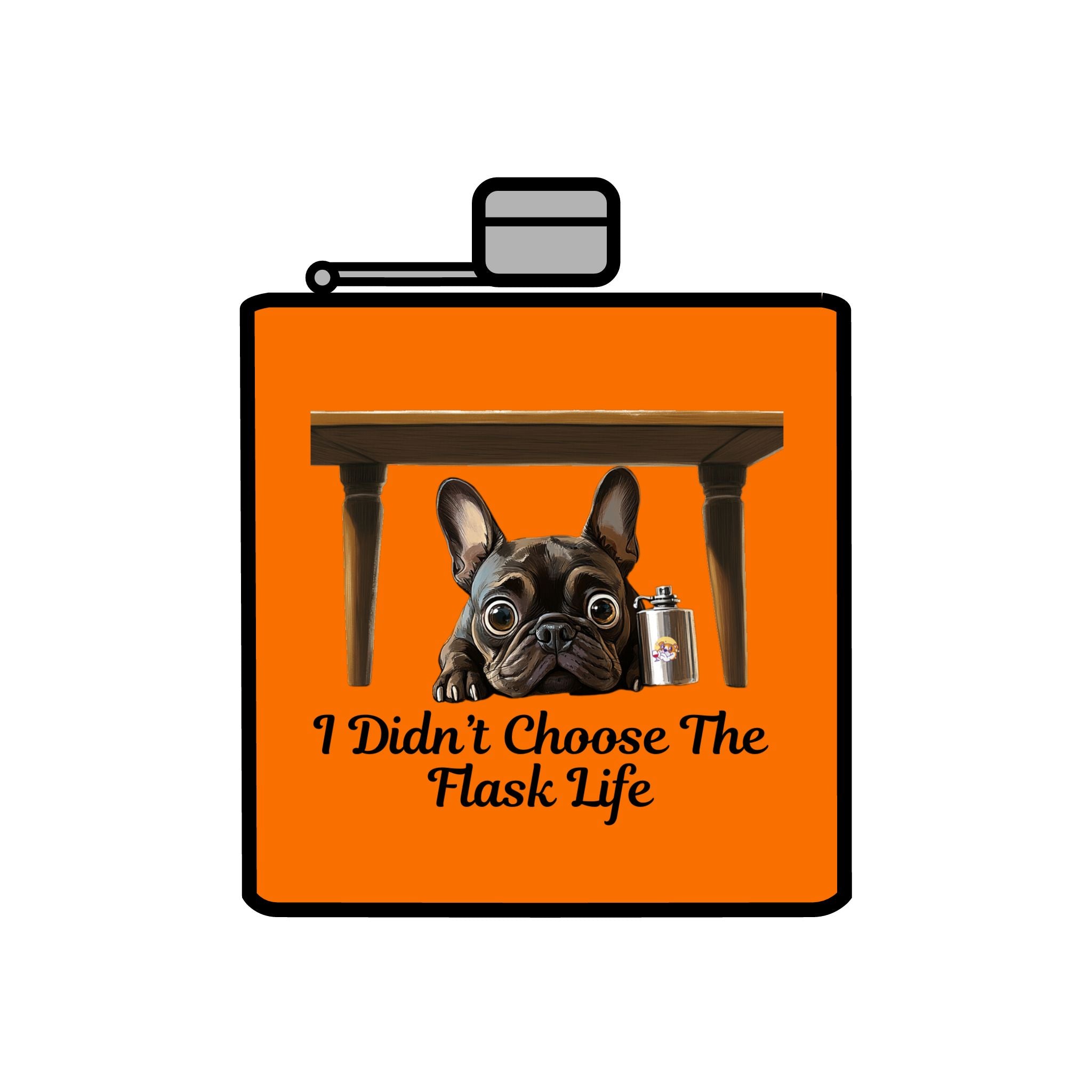 Tipsy Bully Stainless Steel Flask – Bulldog Edition (French/Flask Life)