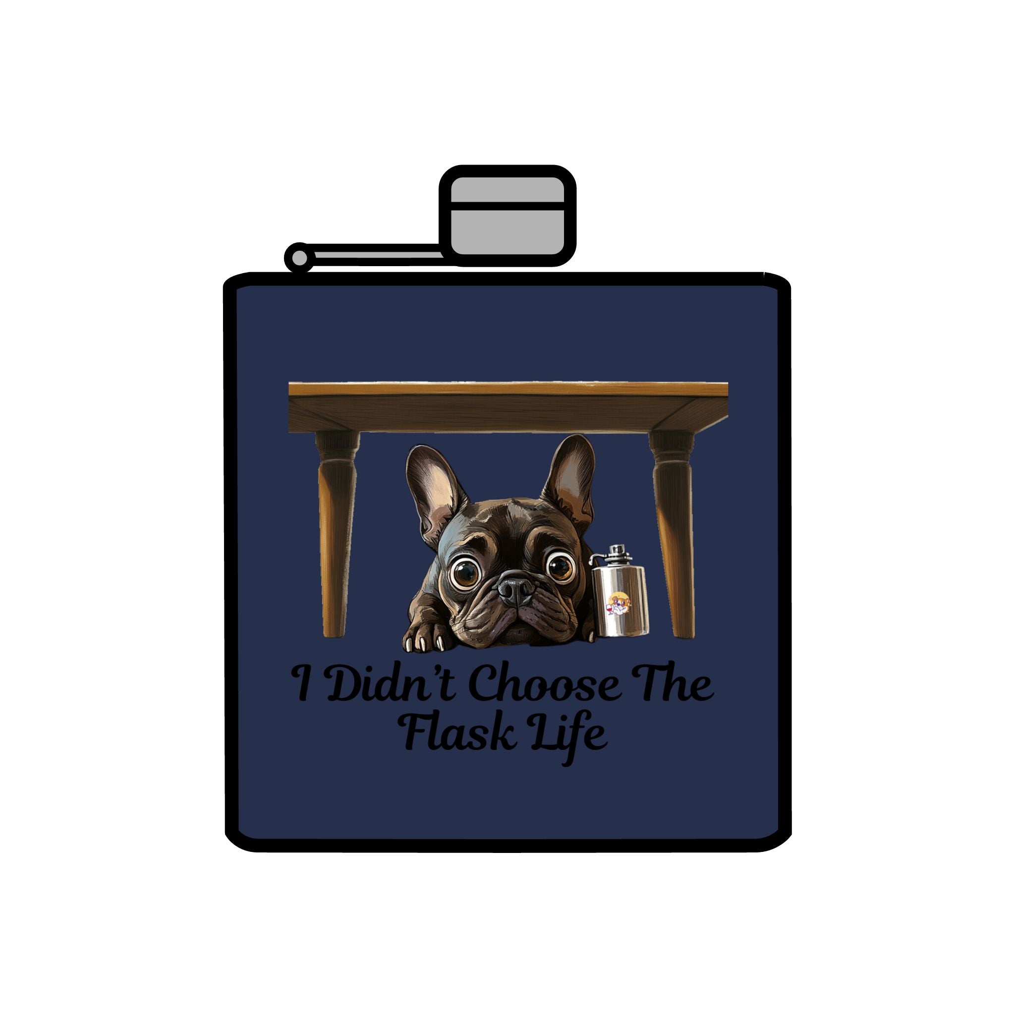 Tipsy Bully Stainless Steel Flask – Bulldog Edition (French/Flask Life)
