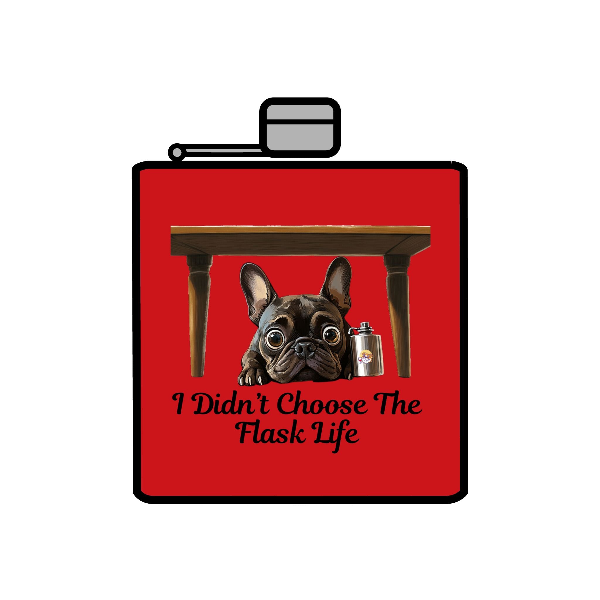 Tipsy Bully Stainless Steel Flask – Bulldog Edition (French/Flask Life)