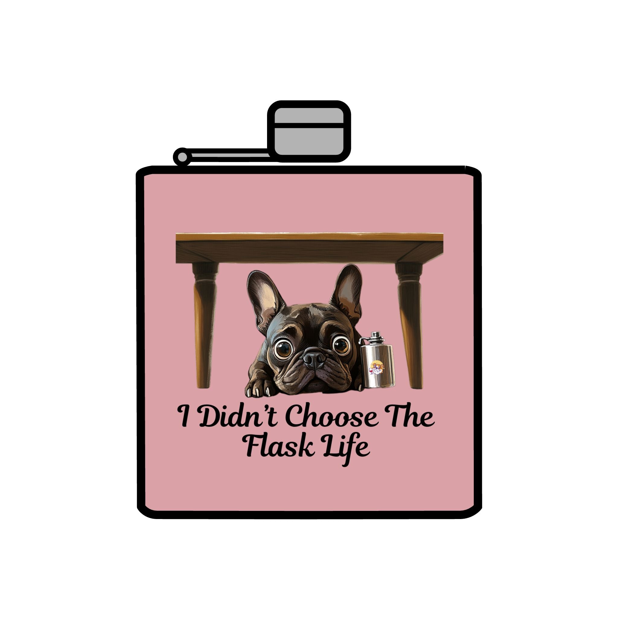 Tipsy Bully Stainless Steel Flask – Bulldog Edition (French/Flask Life)