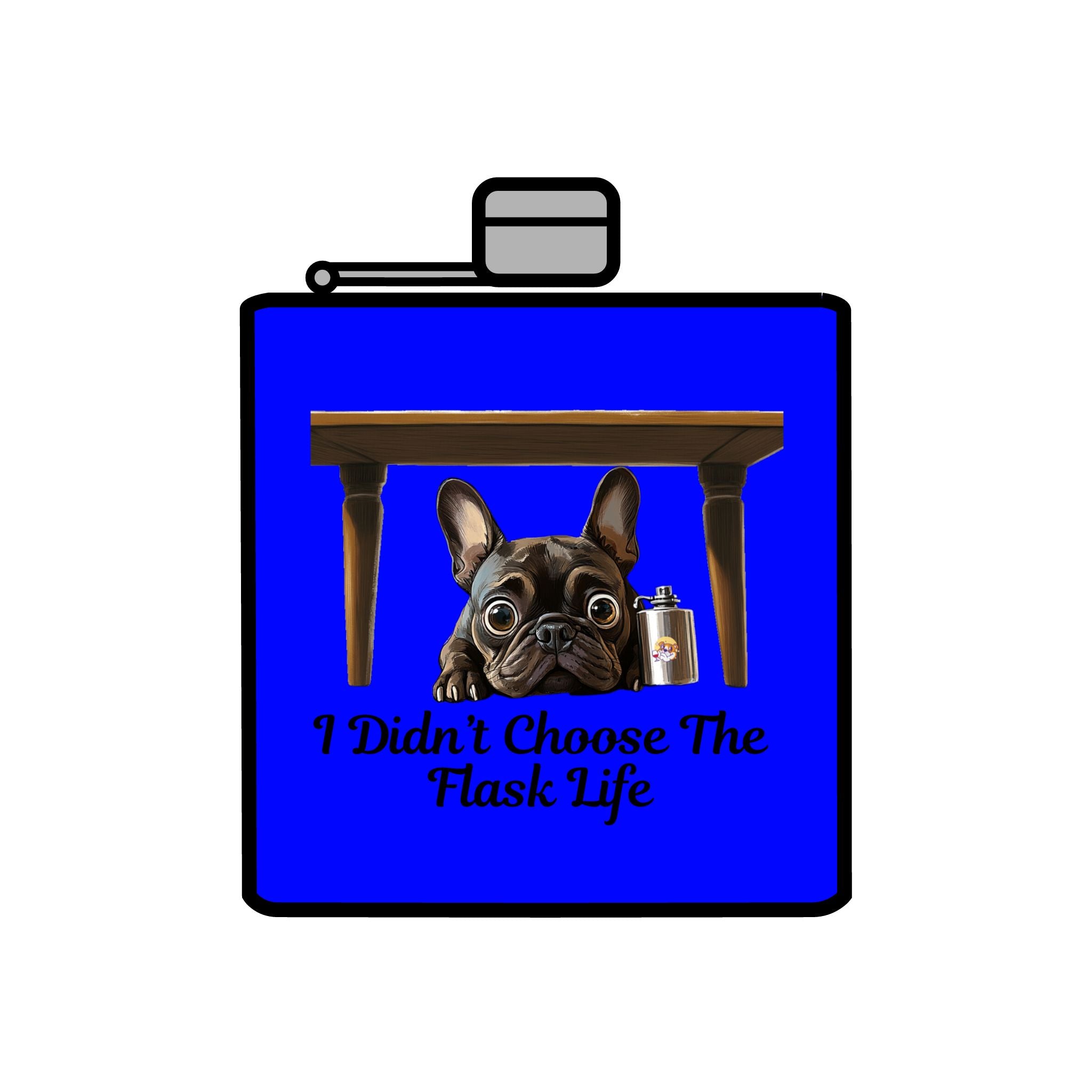 Tipsy Bully Stainless Steel Flask – Bulldog Edition (French/Flask Life)