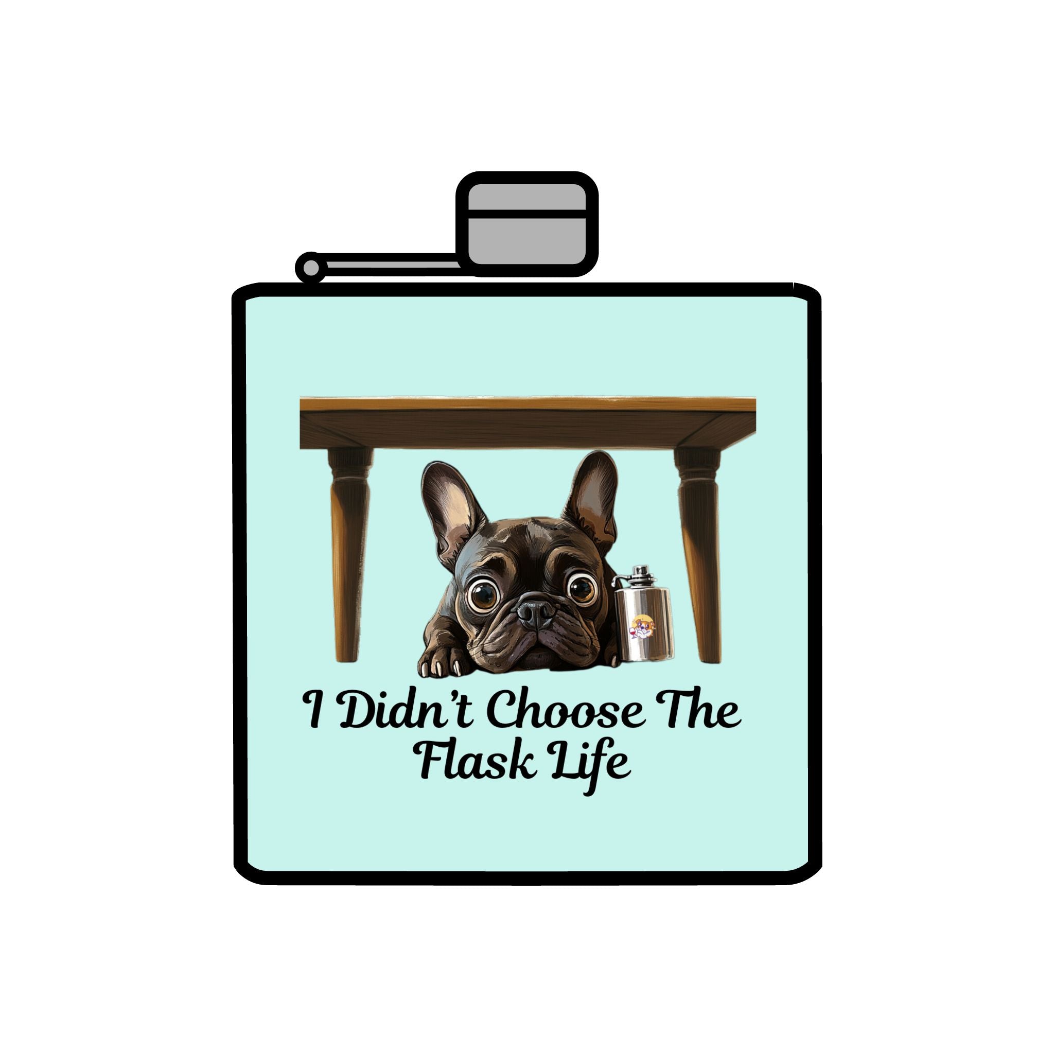 Tipsy Bully Stainless Steel Flask – Bulldog Edition (French/Flask Life)