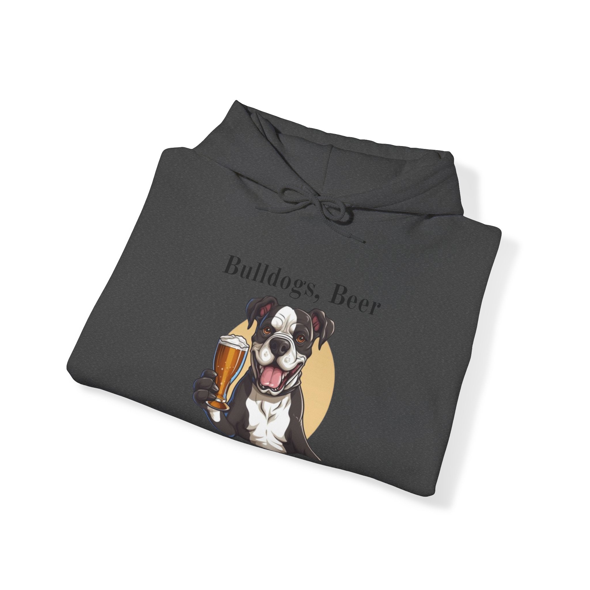 Bulldogs, Beer, and Bad Decisions" Hoodie - Your Go-To Gear for Mischievous Times! option 10 - English Bulldog mom gift | Tipsy Bully