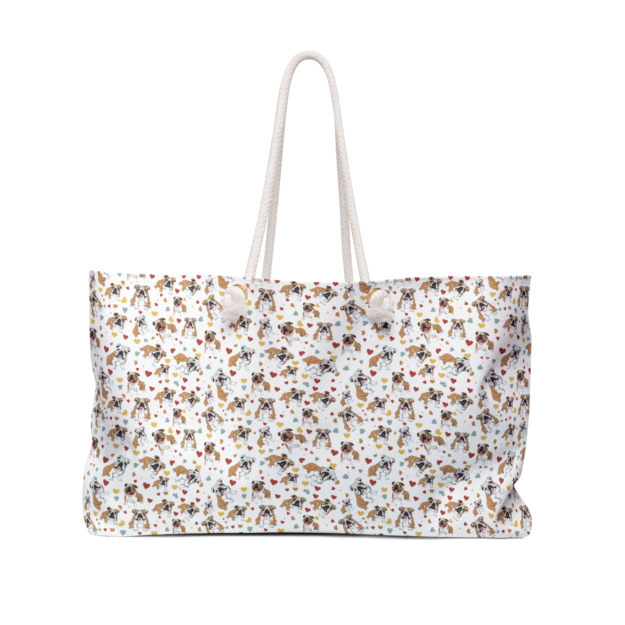 Bulldog Bliss All-Over-Print Weekender Bag (English)
