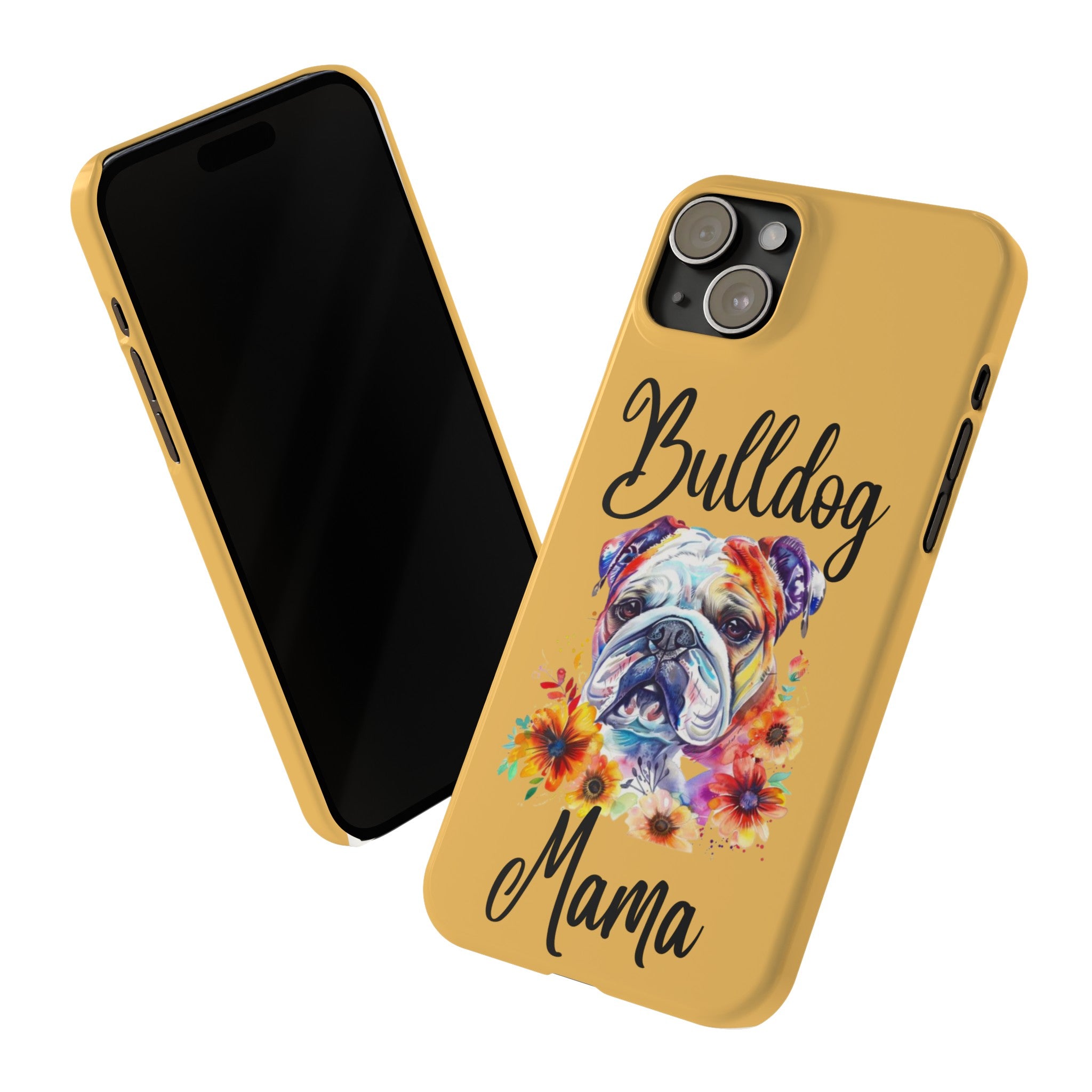 Bulldog Mama iPhone Cases (Engish)