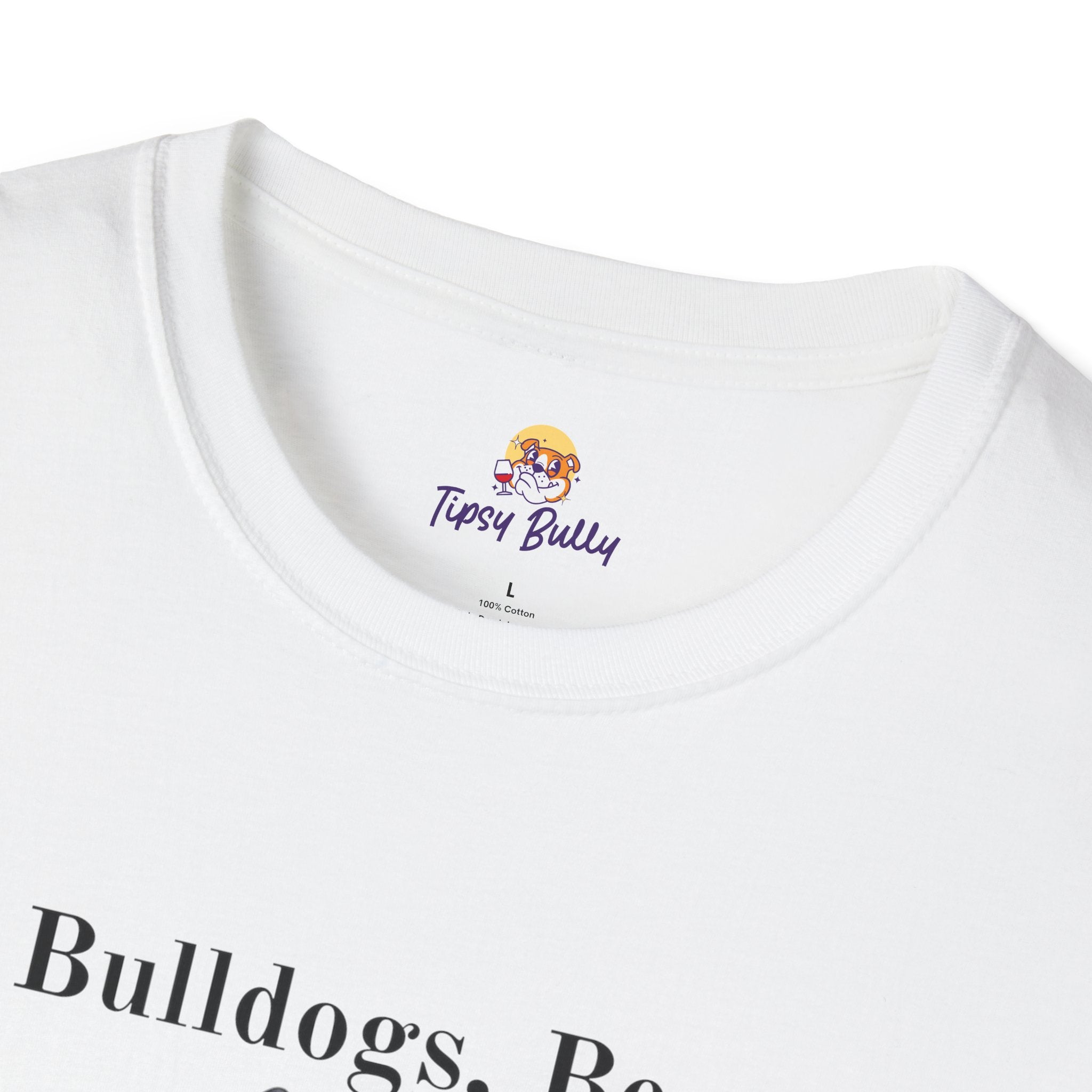 Bulldogs, Beer, and Bad Decisions" Unisex T-Shirt by Tipsy Bully option 16 - English Bulldog mom gift | Tipsy Bully