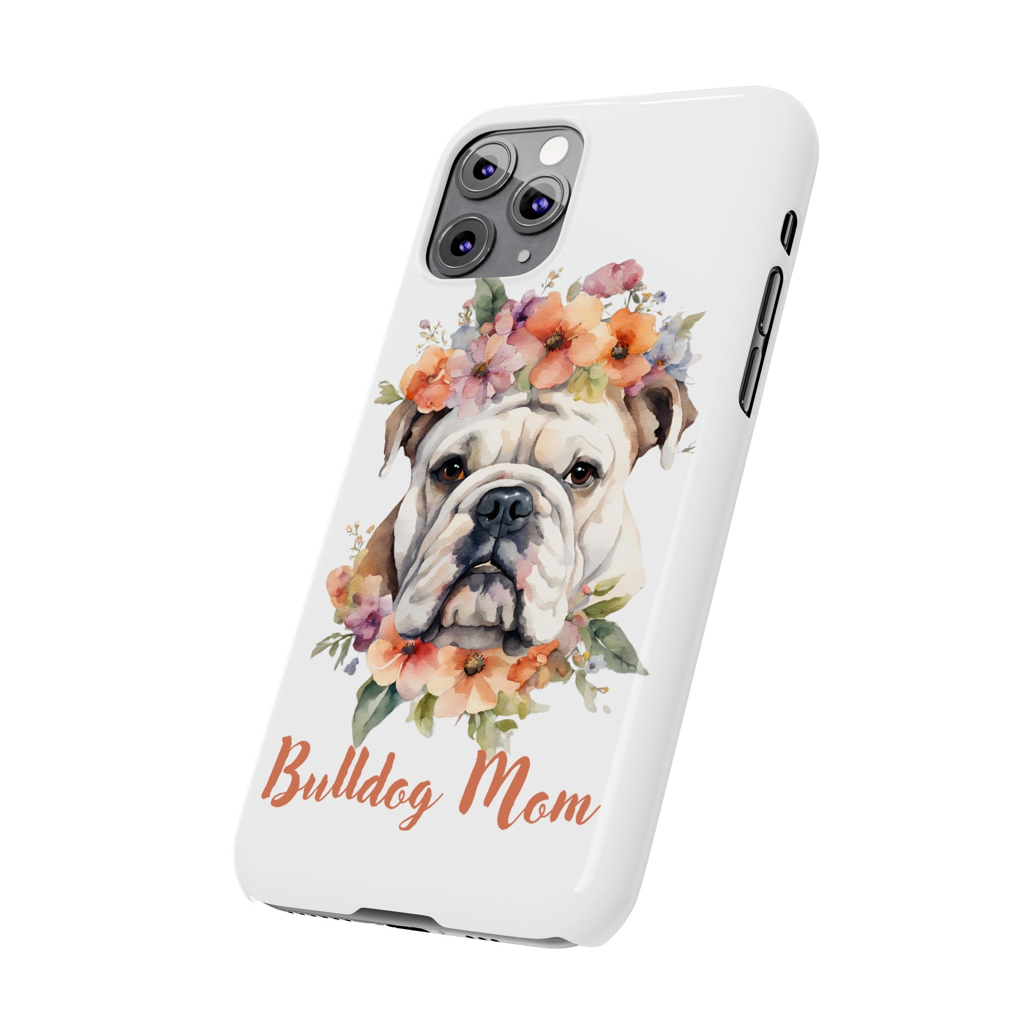 Bulldog iPhone Cases (Engish/White)