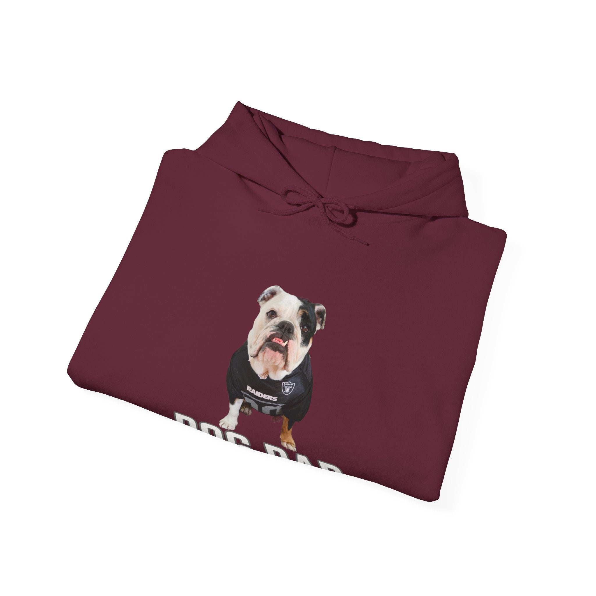 CustomDog Dad/Dog Mom Hoodie with Your Bulldog's Picture & Name option 15 - English Bulldog mom gift | Tipsy Bully