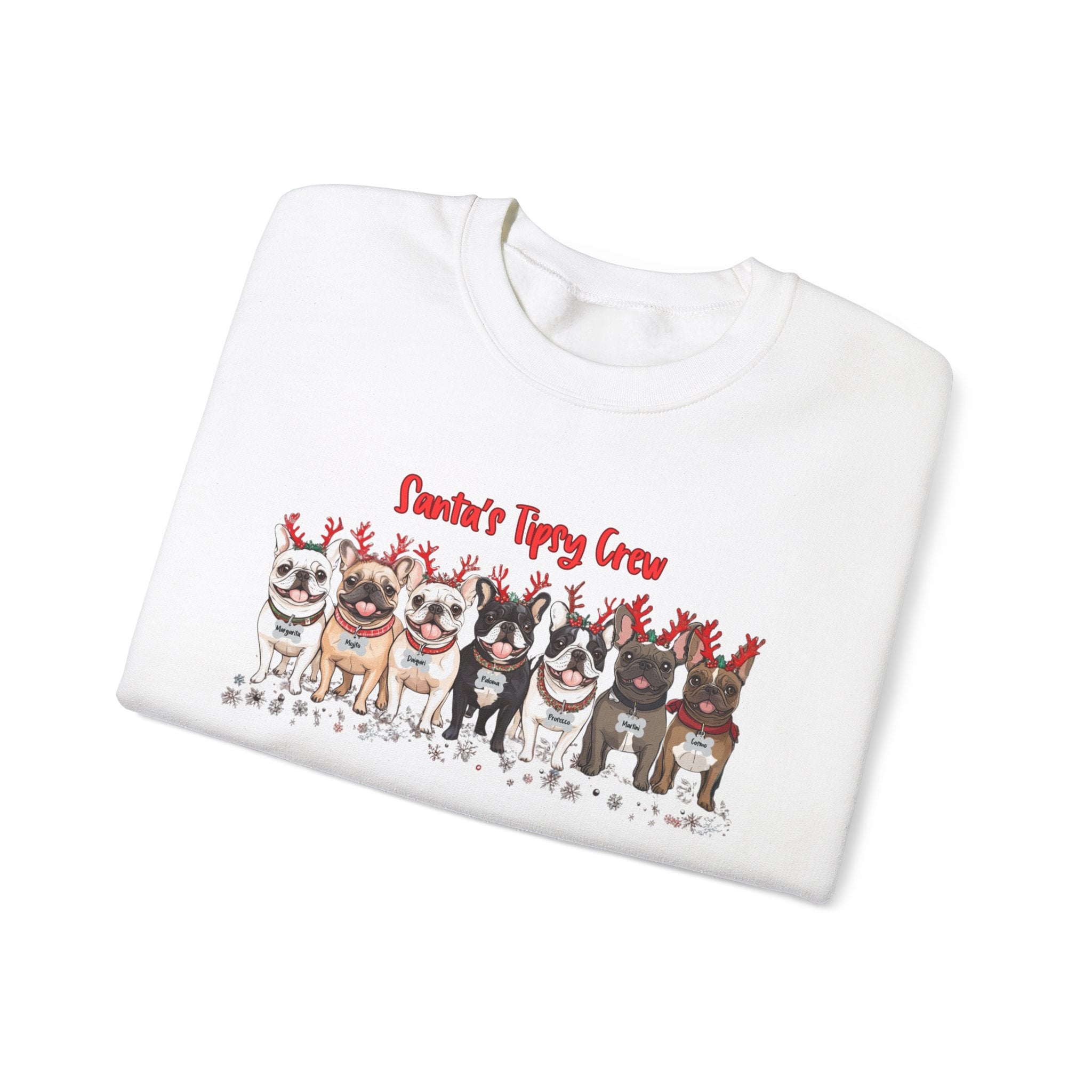 “Santa’s Tipsy Crew” Christmas Crewneck Sweatshirt - Unisex (English)