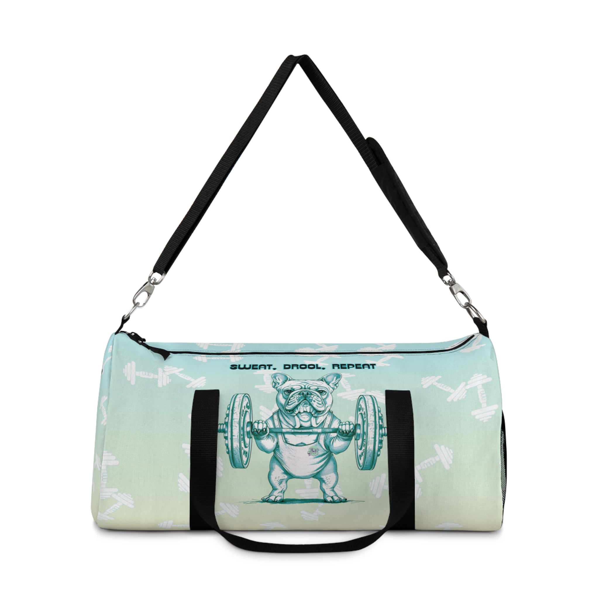 Tipsy Bully Ripped Bulldog Gym Bag (French/Green)