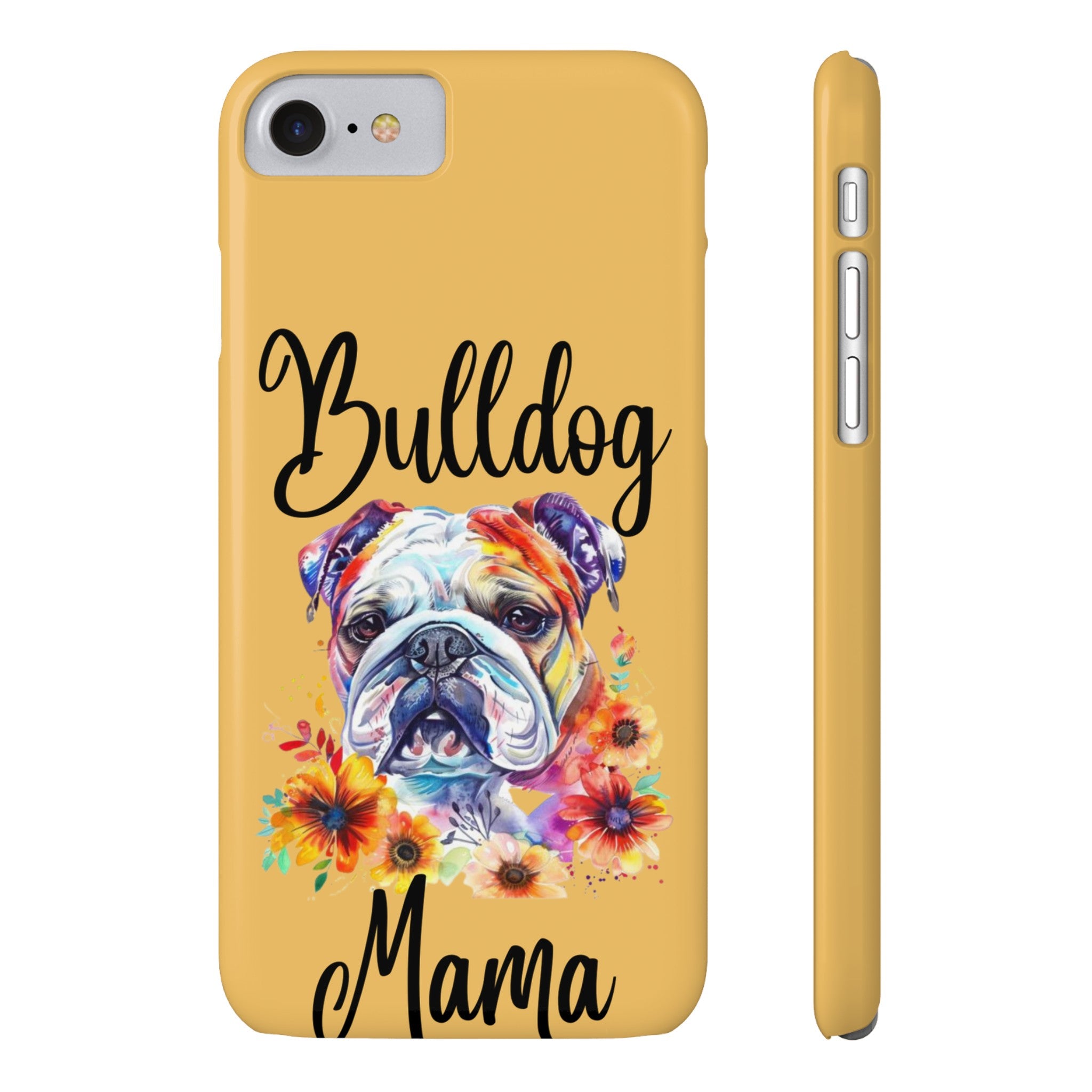 Bulldog Mama iPhone Cases (Engish)