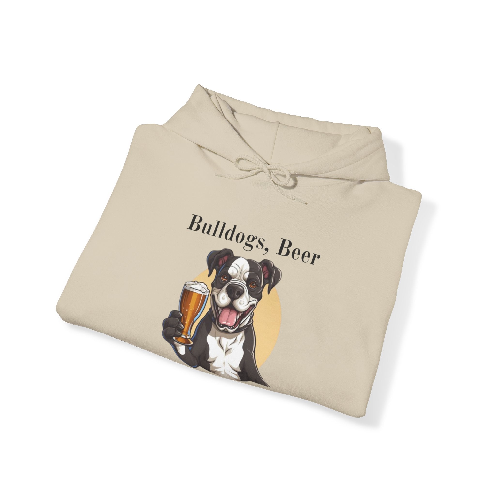 Bulldogs, Beer, and Bad Decisions" Hoodie - Your Go-To Gear for Mischievous Times! option 22 - English Bulldog mom gift | Tipsy Bully