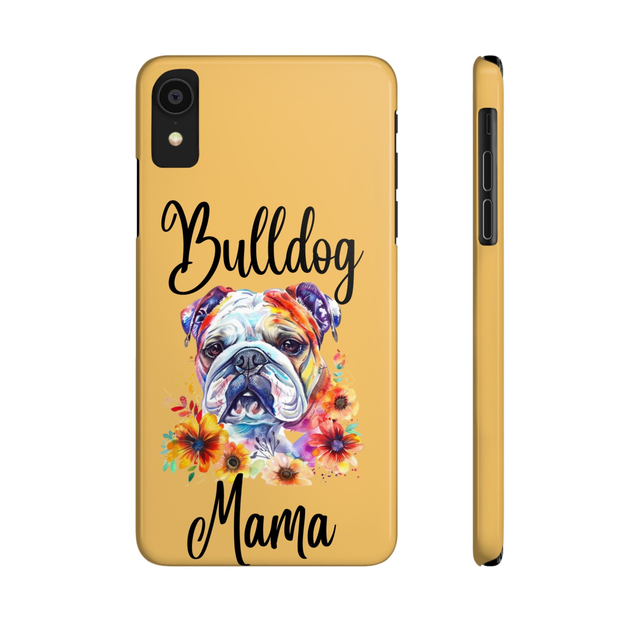 Bulldog Mama iPhone Cases (Engish)