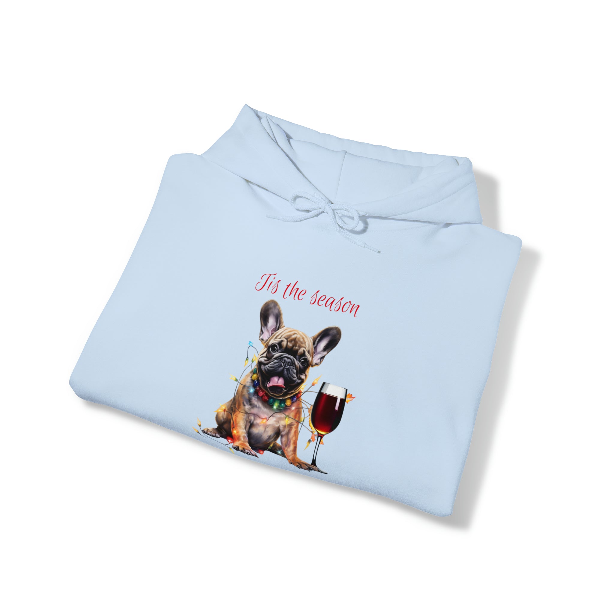 French Bulldog Xmas Hoodie - Tis the Season to be Tipsy