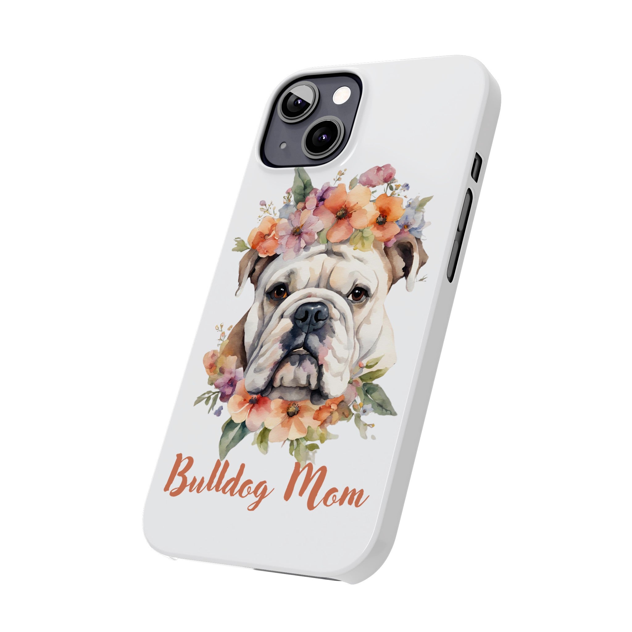 Bulldog iPhone Cases (Engish/White)