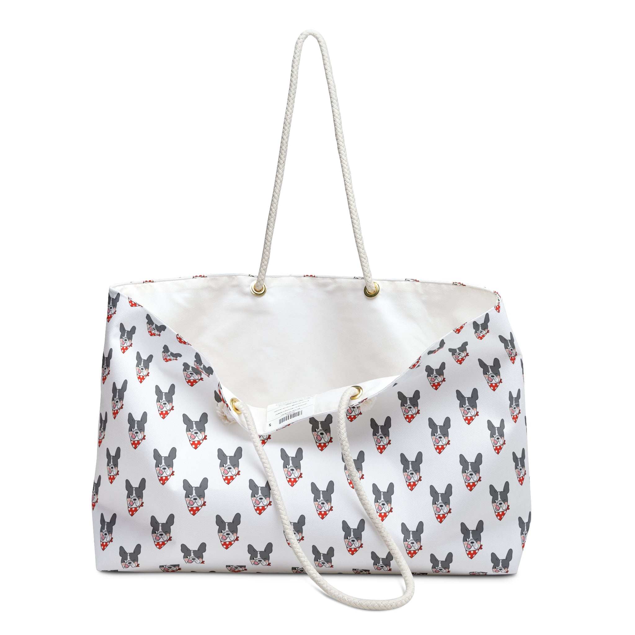 Bulldog Bliss All-Over-Print Weekender Bag (French)