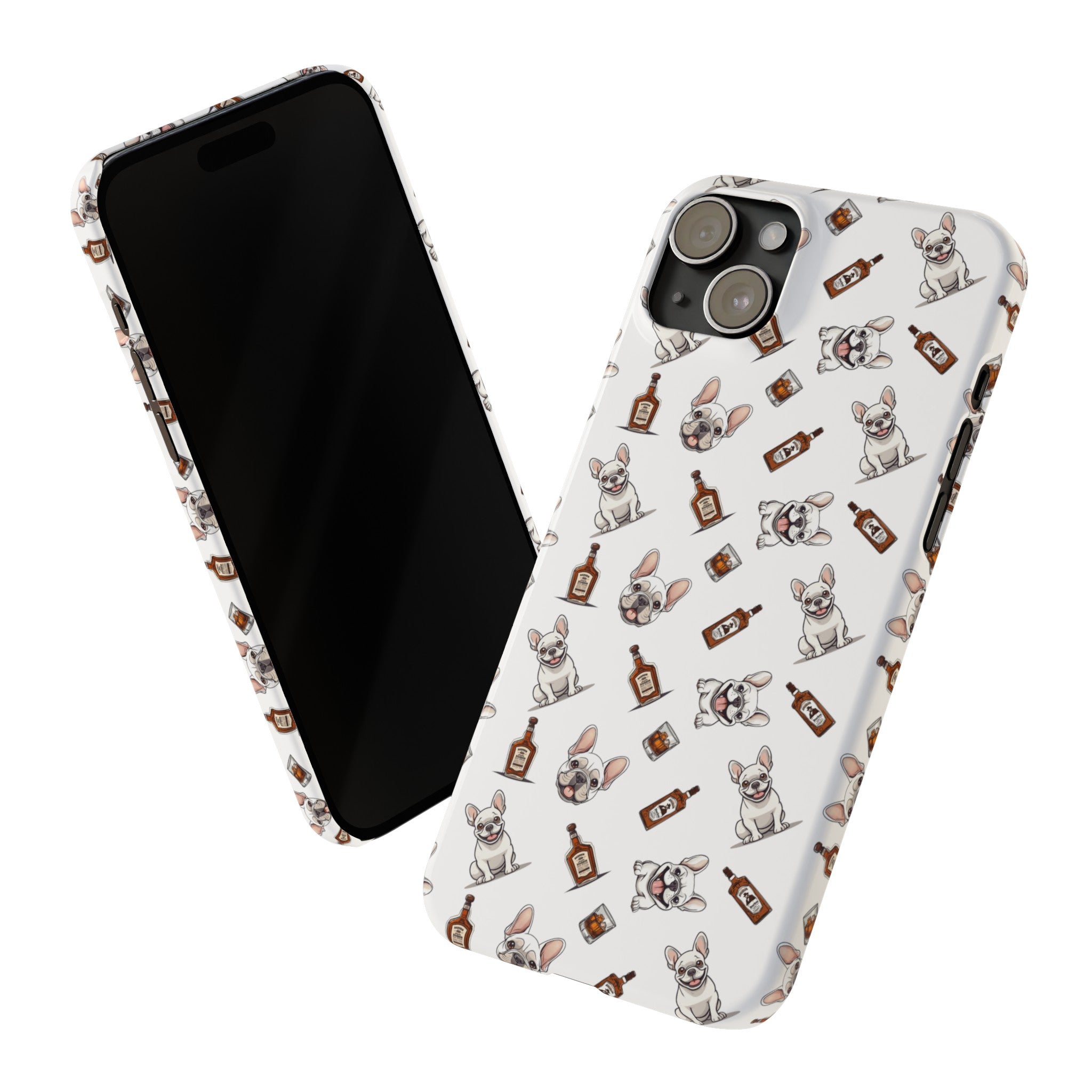 Bulldog iPhone Cases (White French/Bourbon)