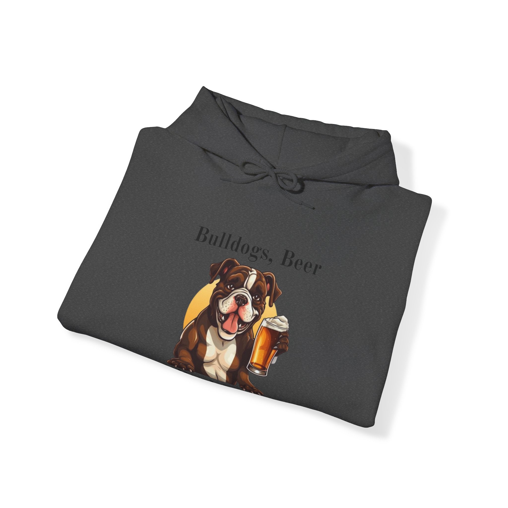 Bulldogs, Beer, and Bad Decisions" Hoodie - Your Go-To Gear for Mischievous Times! option 10 - English Bulldog mom gift | Tipsy Bully
