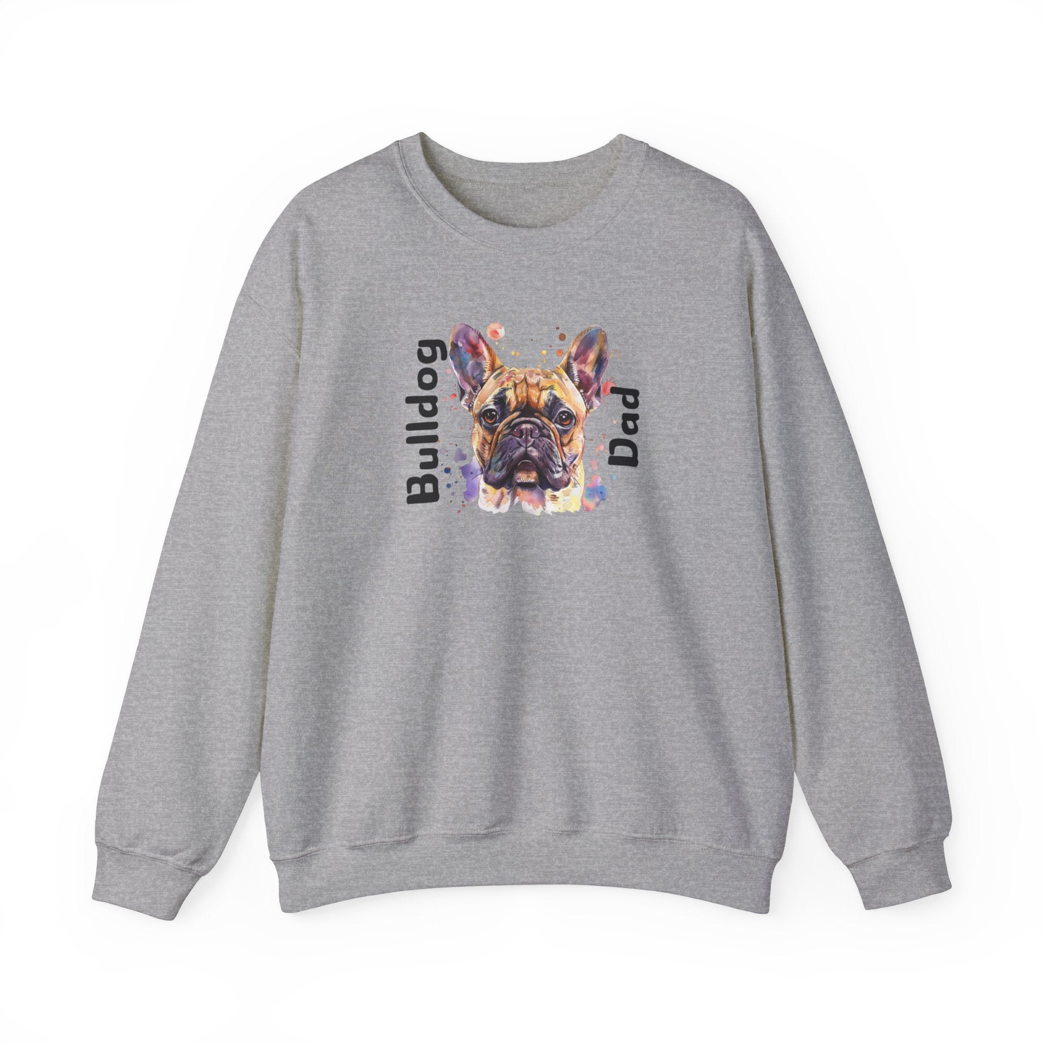 Bulldog Dad crew neck sweatshirt (French)