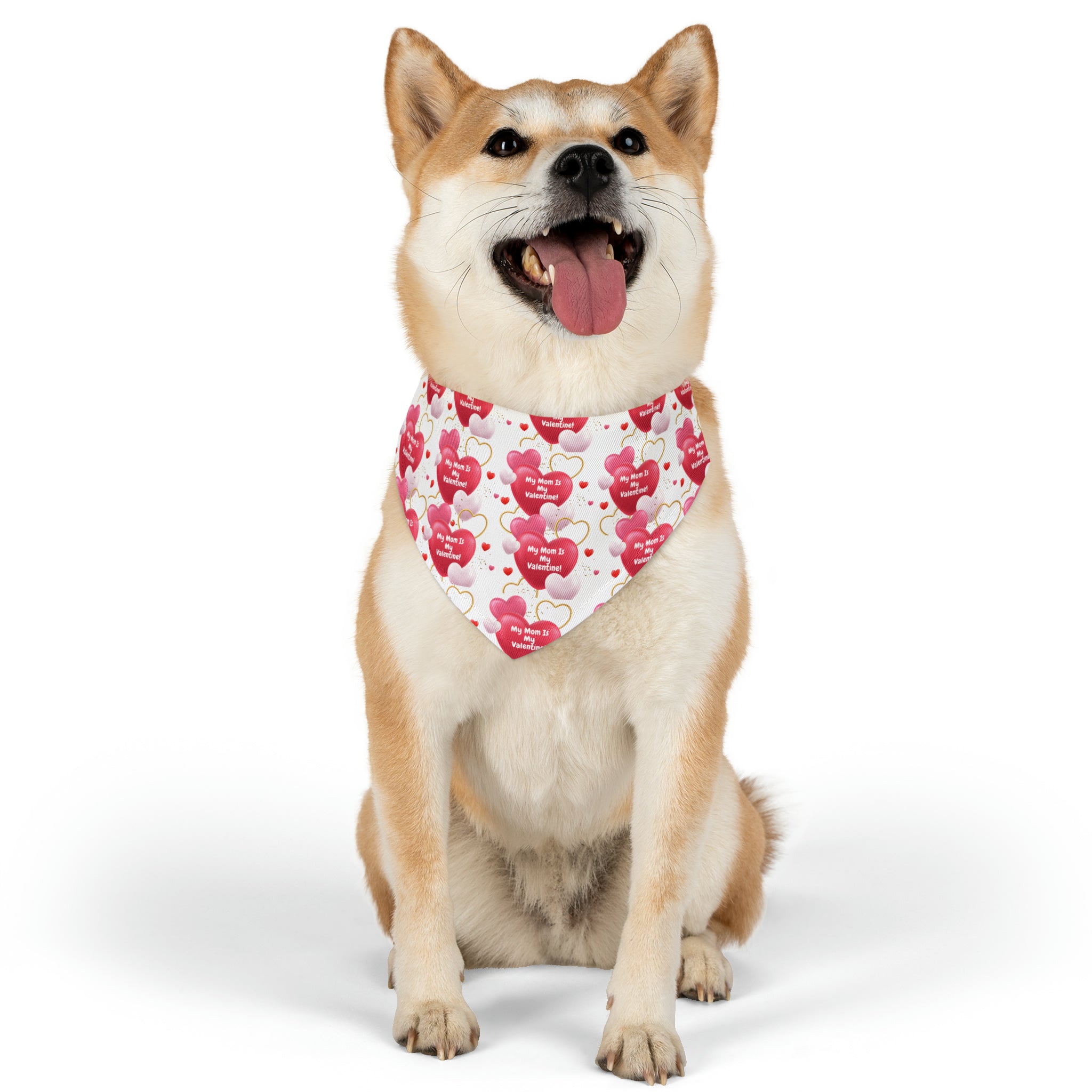 My Mom is My Valentine" - Adorable Valentine's Day Dog Bandana