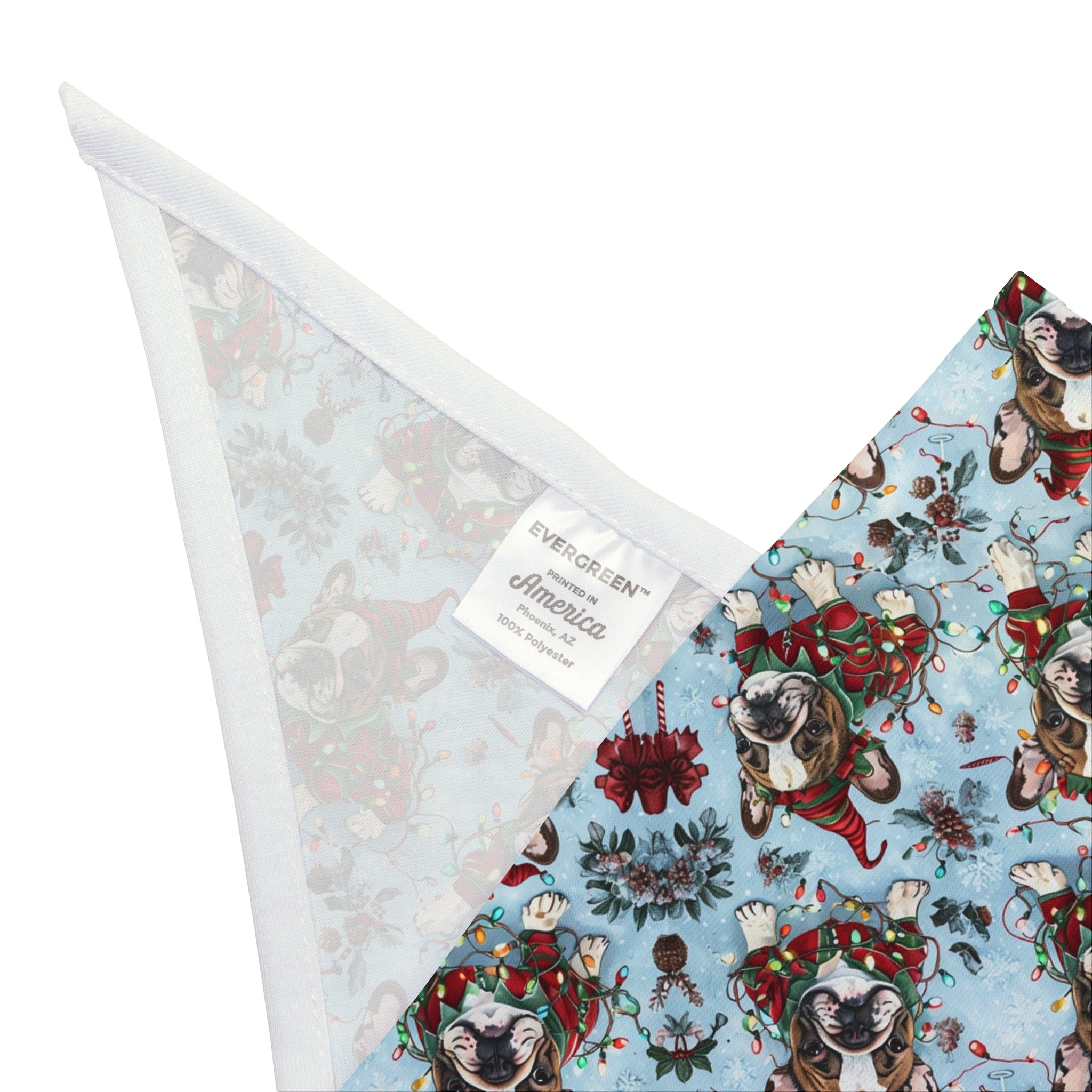 Tipsy Christmas Dog Bandana (French)