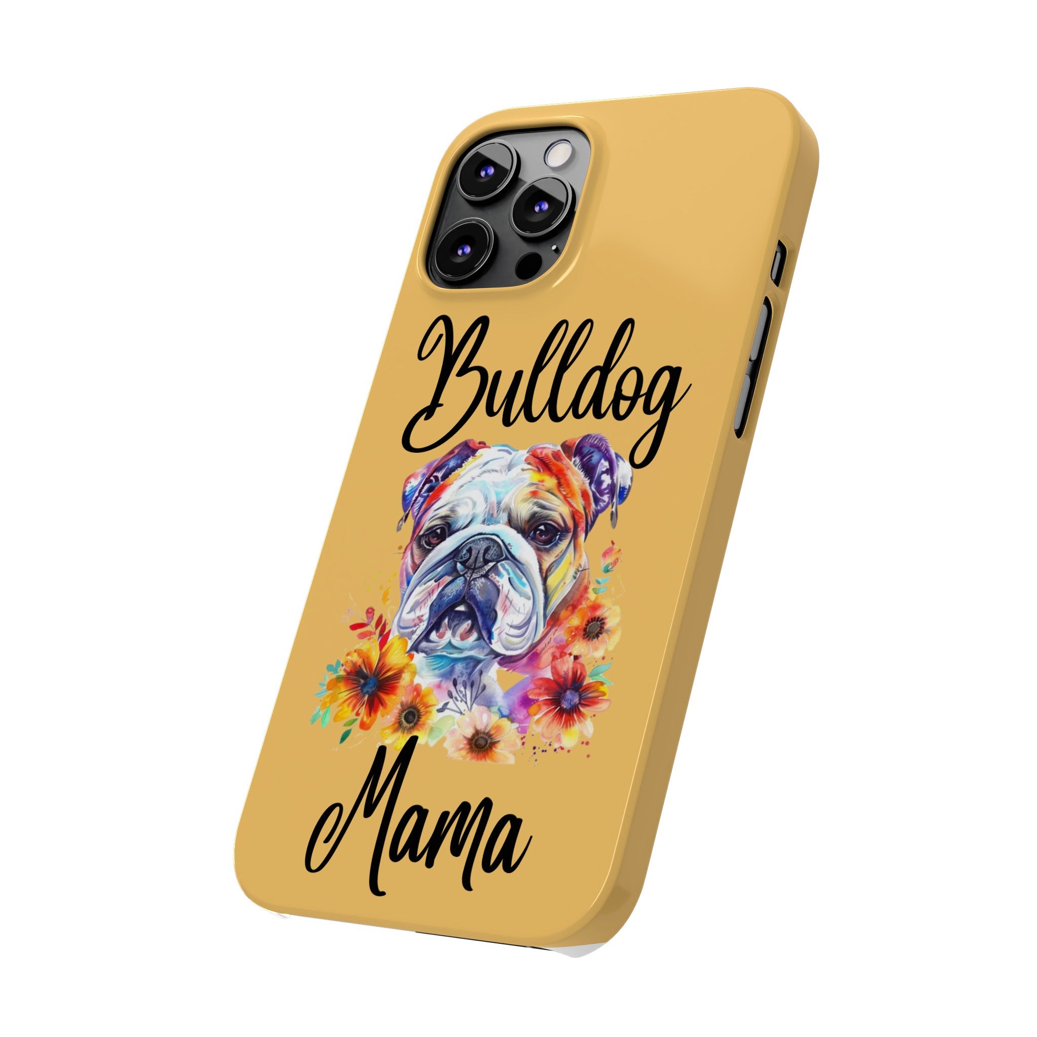 Bulldog Mama iPhone Cases (Engish)