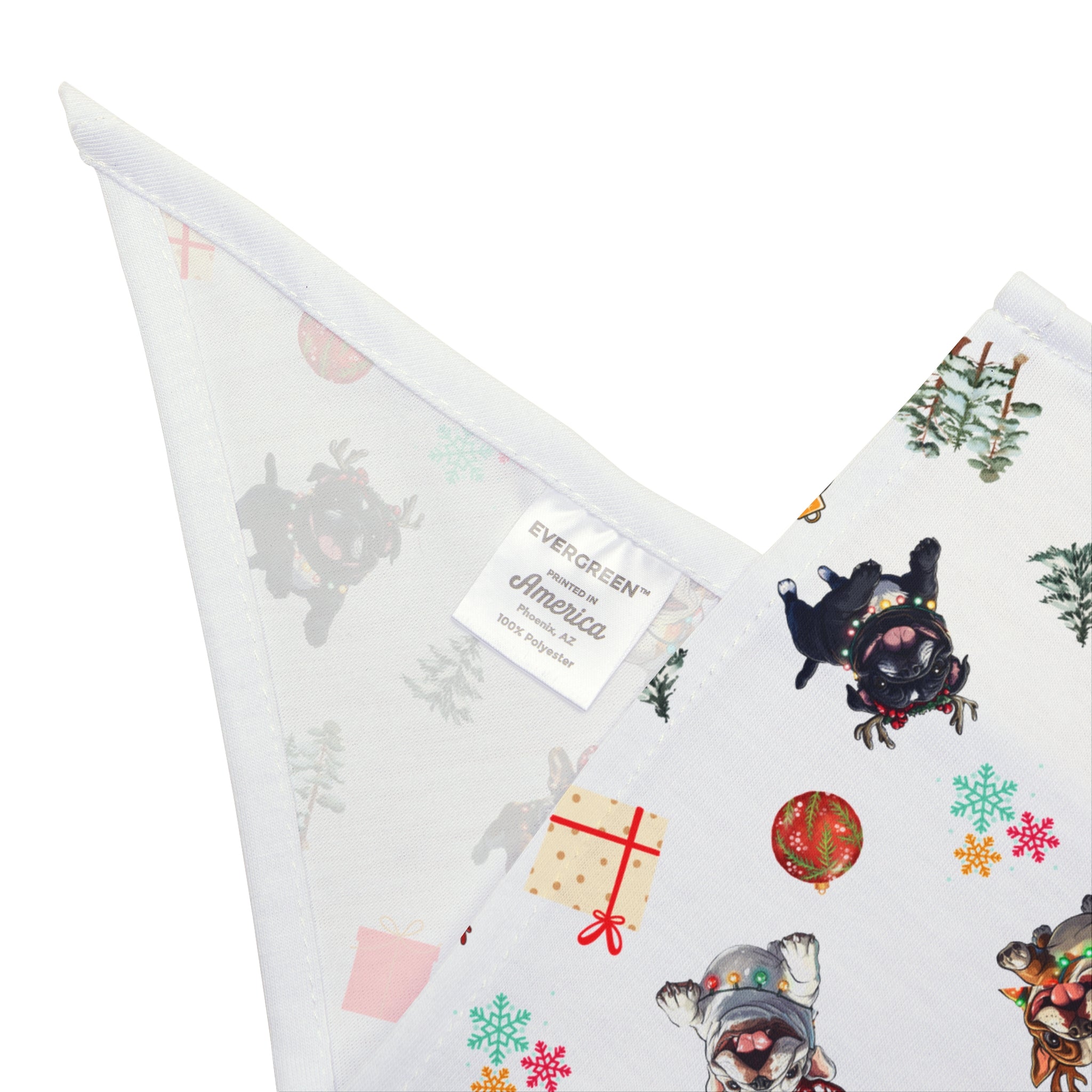 Santa's Tipsy Crew Dog Bandana (English)