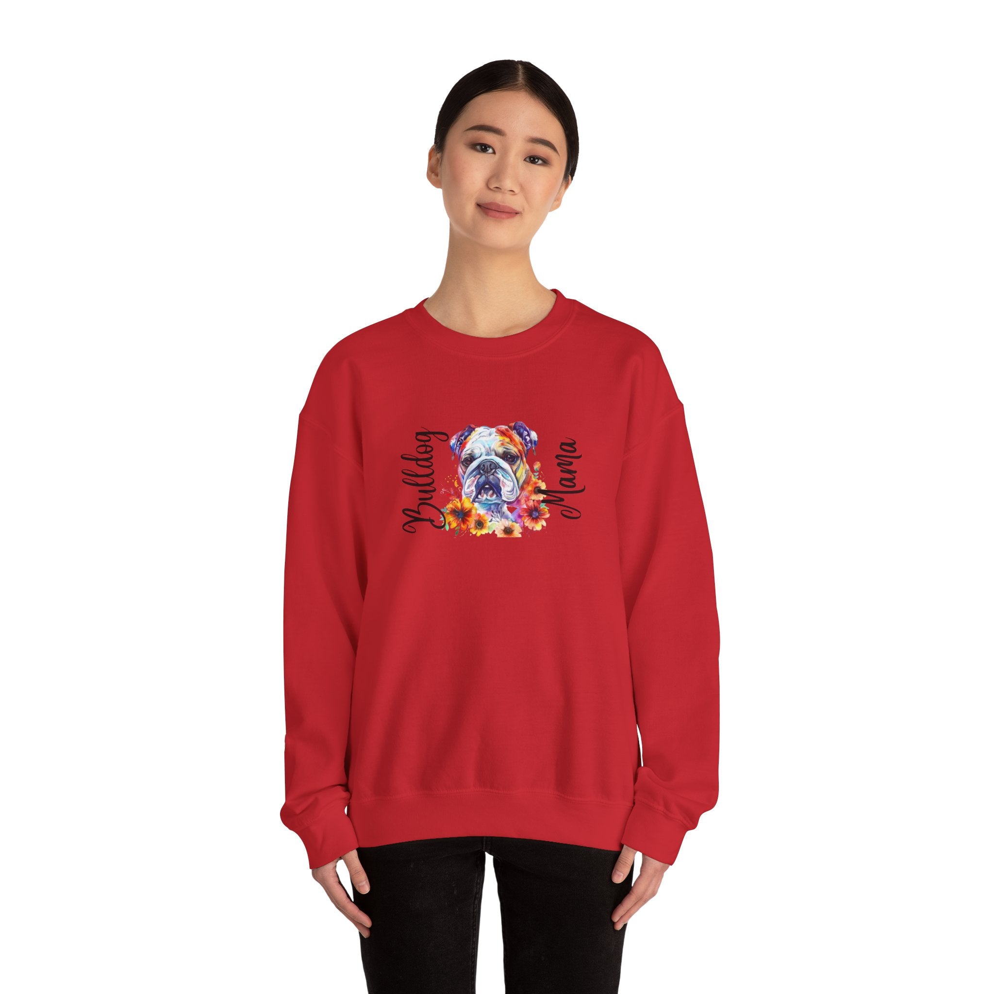 Bulldog Mama crew neck sweatshirt (English)