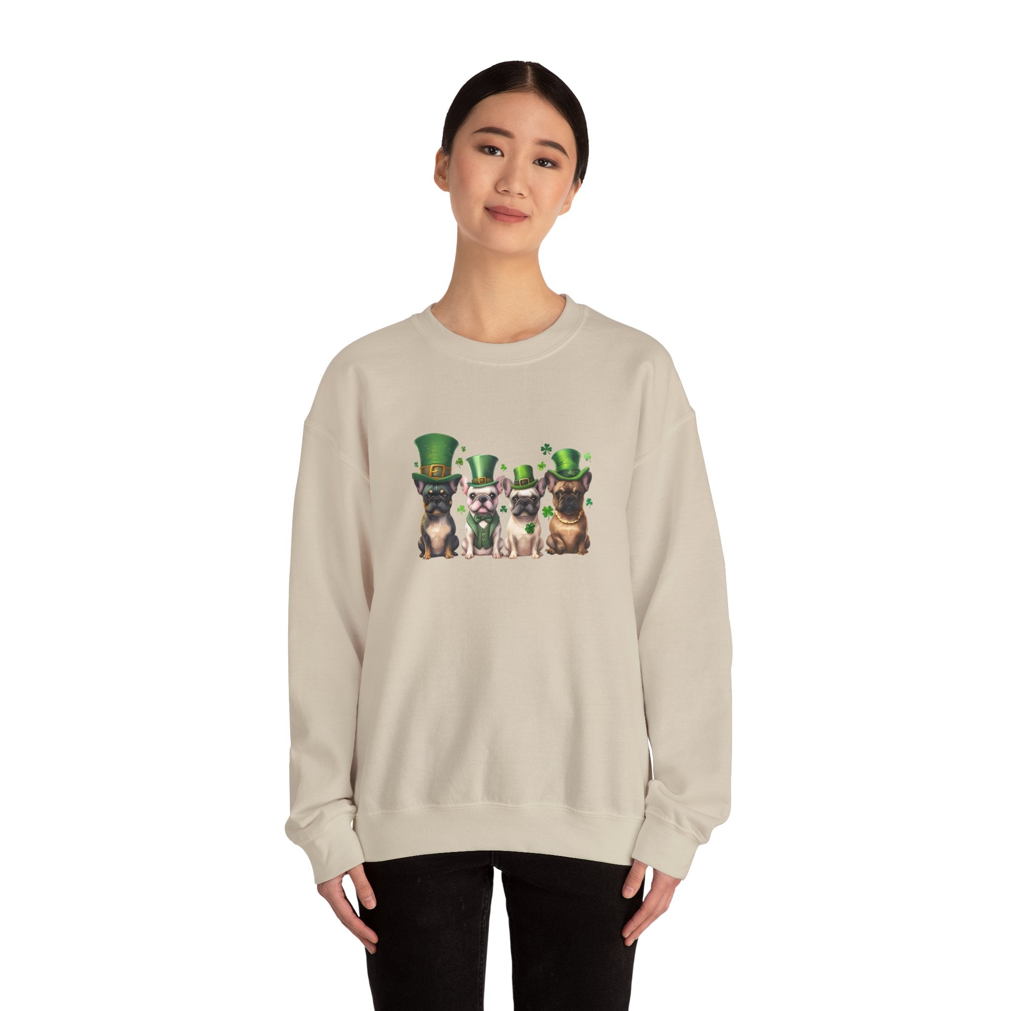 Tipsy Bully St. Patrick's Day Sweatshirt: Leprechauns (French)