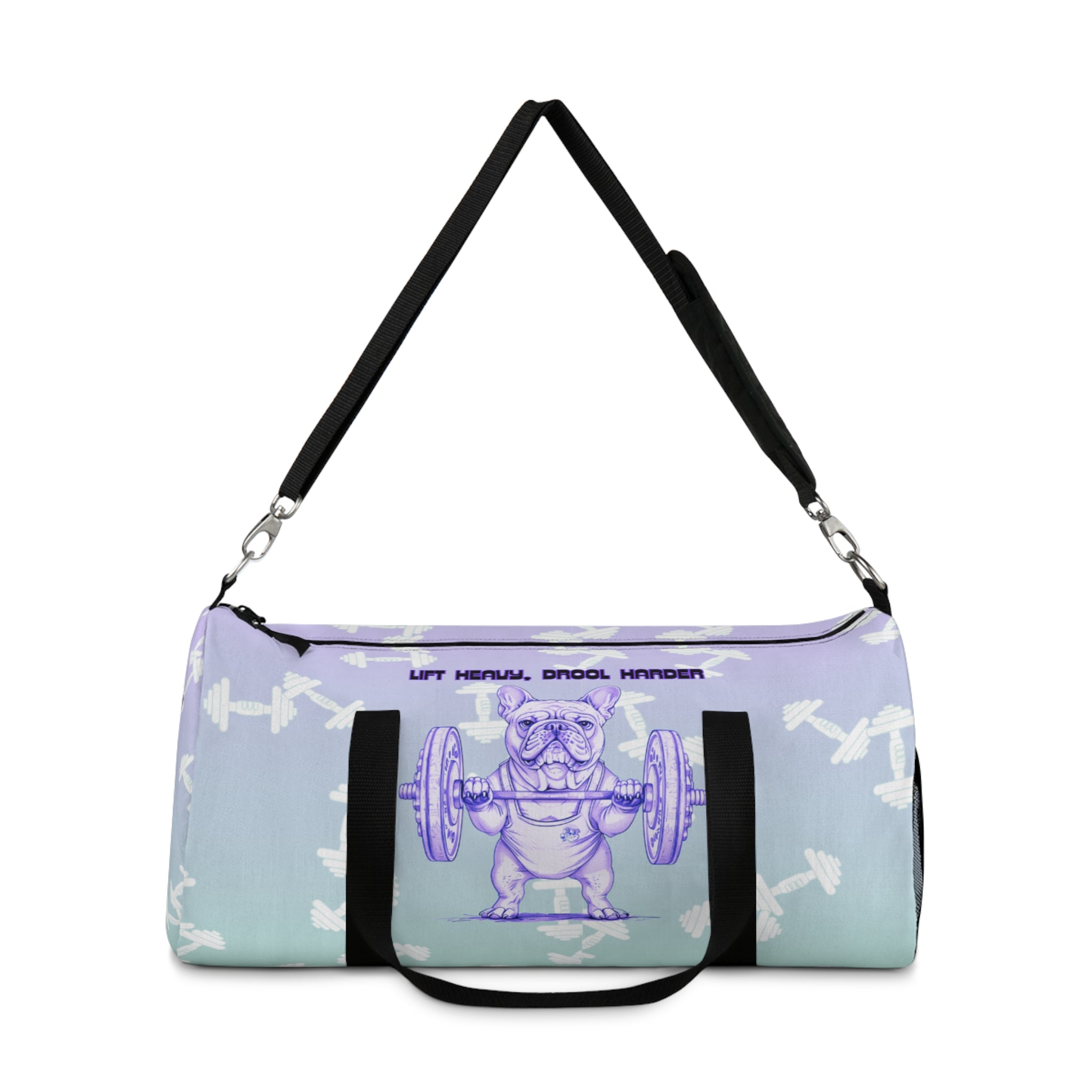 Tipsy Bully Ripped Bulldog Gym Bag (French/Purple)