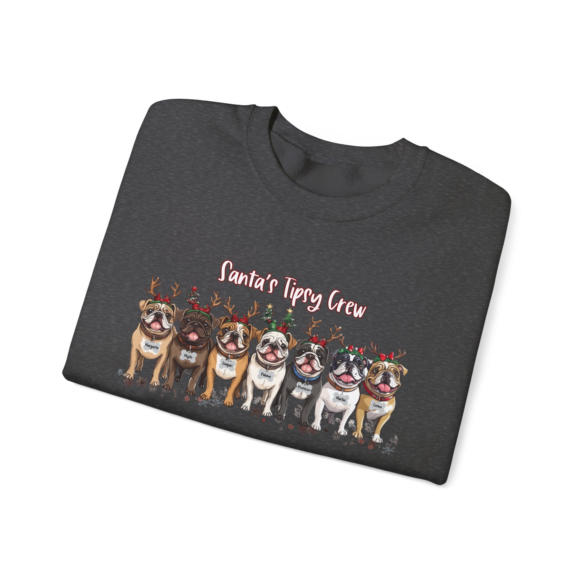 “Santa’s Tipsy Crew” Christmas Crewneck Sweatshirt - Unisex (English)
