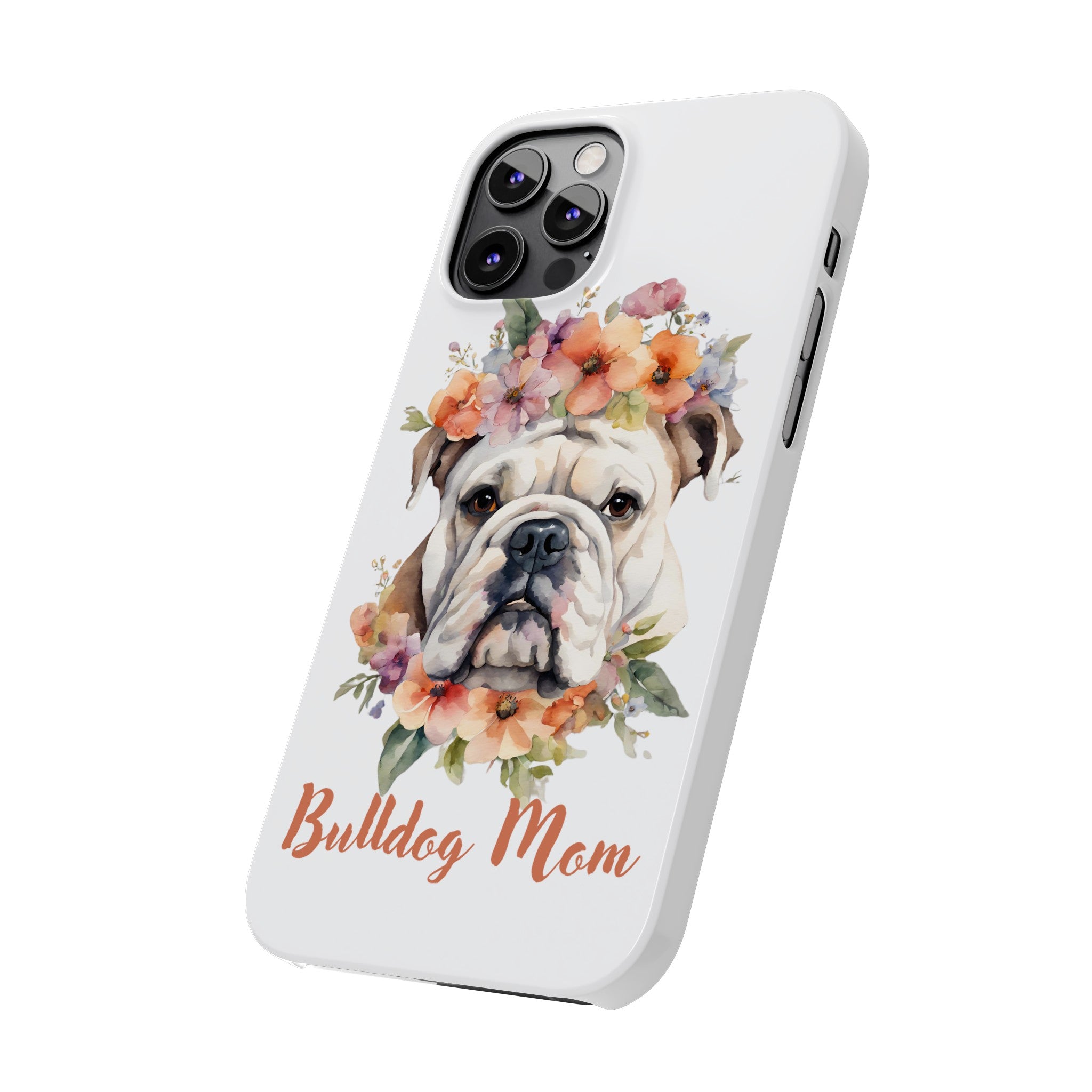 Bulldog iPhone Cases (Engish/White)