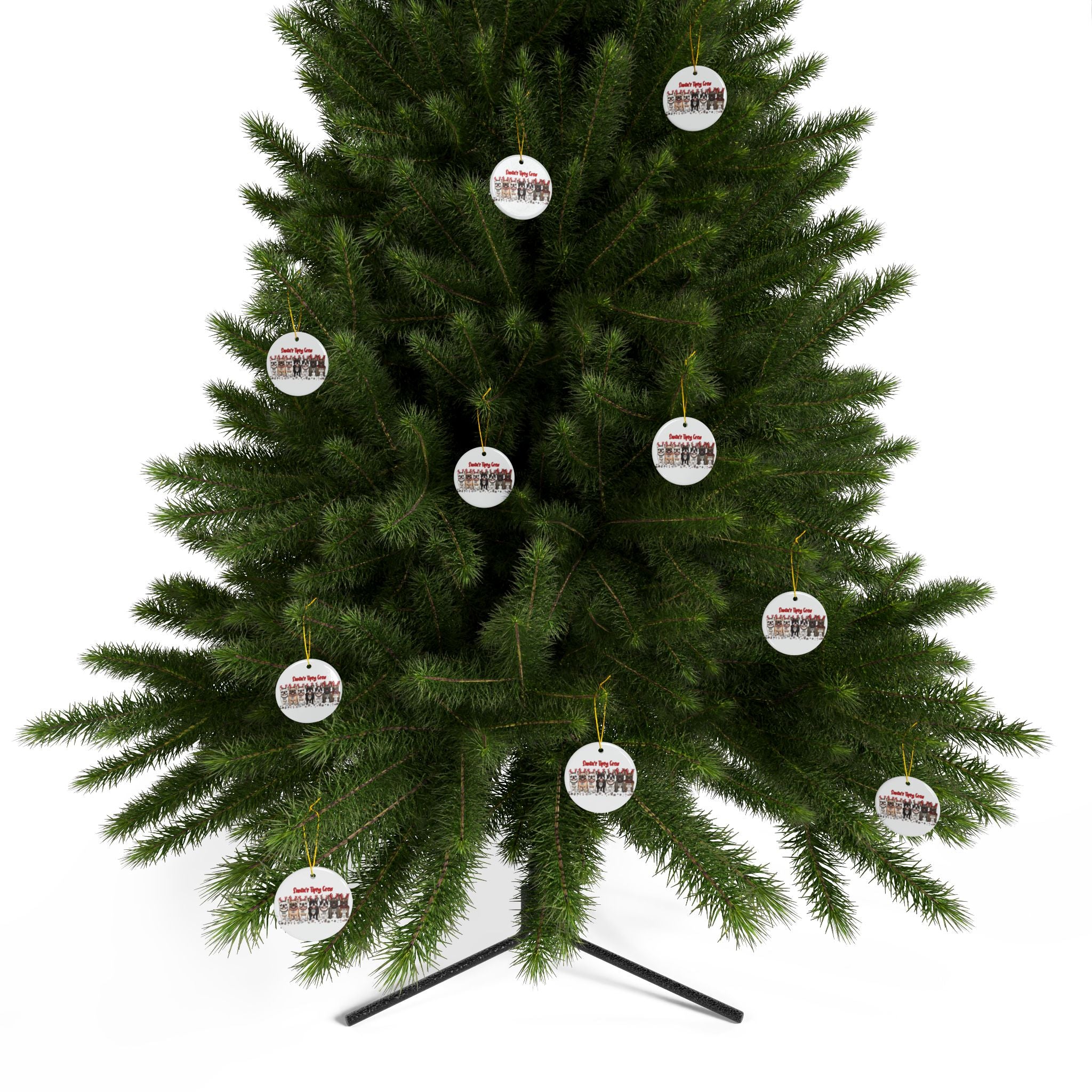 Santa's Tipsy Crew Christmas ornament (1pc, 3pcs, 5pcs, 10pcs/French)