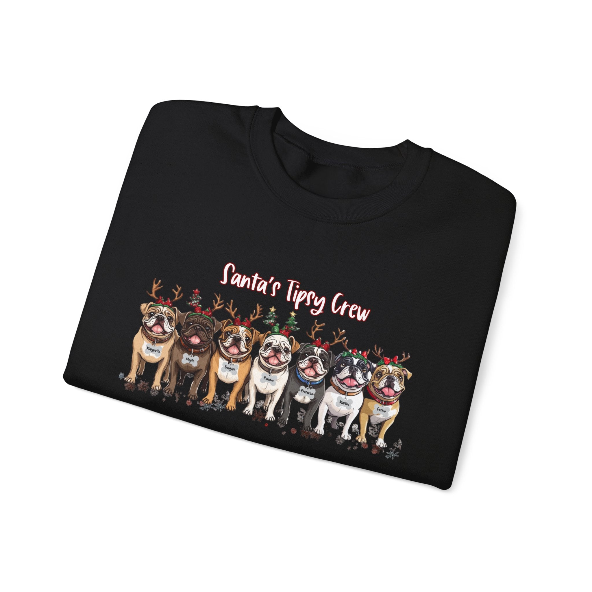 “Santa’s Tipsy Crew” Christmas Crewneck Sweatshirt - Unisex (English)