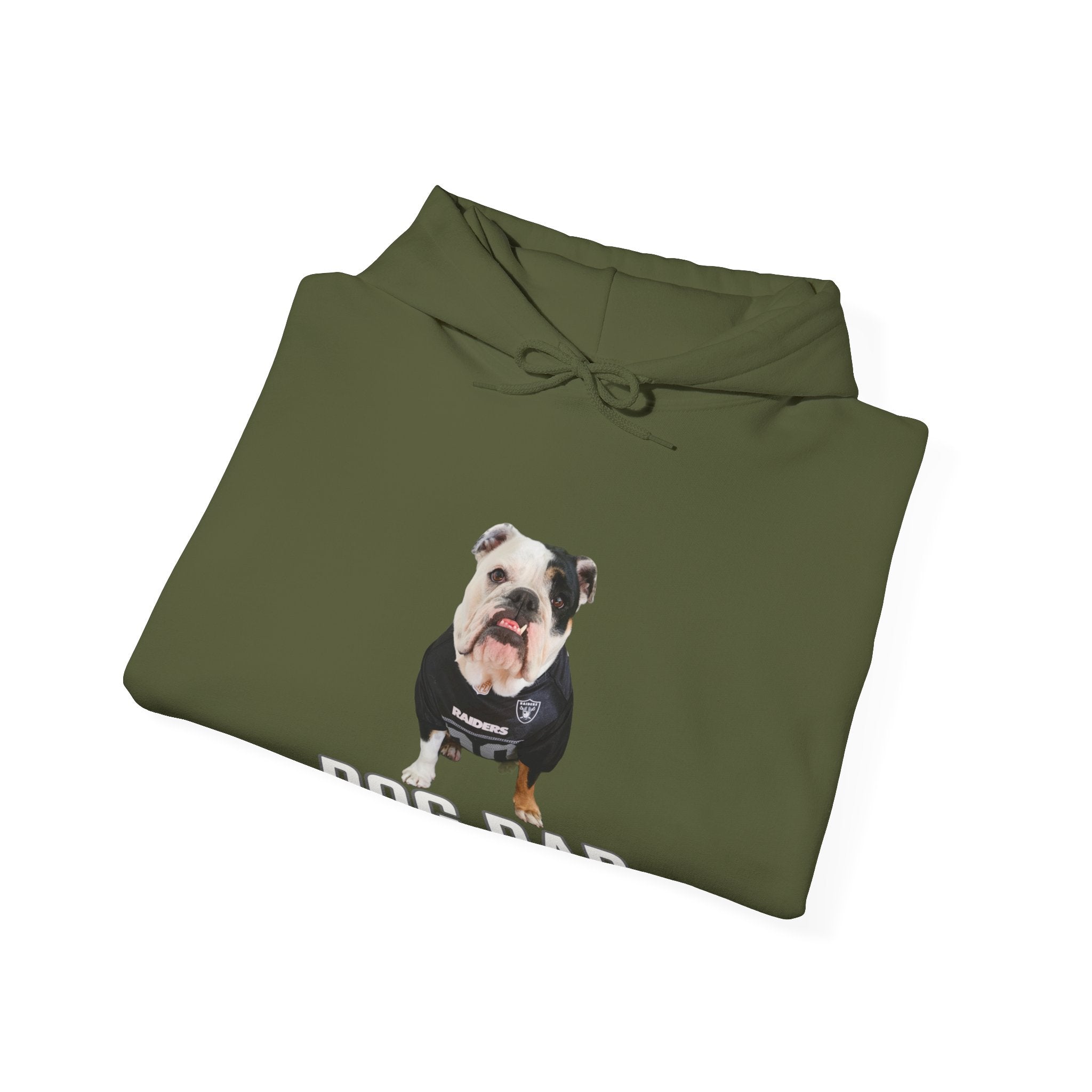 CustomDog Dad/Dog Mom Hoodie with Your Bulldog's Picture & Name color option - English Bulldog mom gift | Tipsy Bully