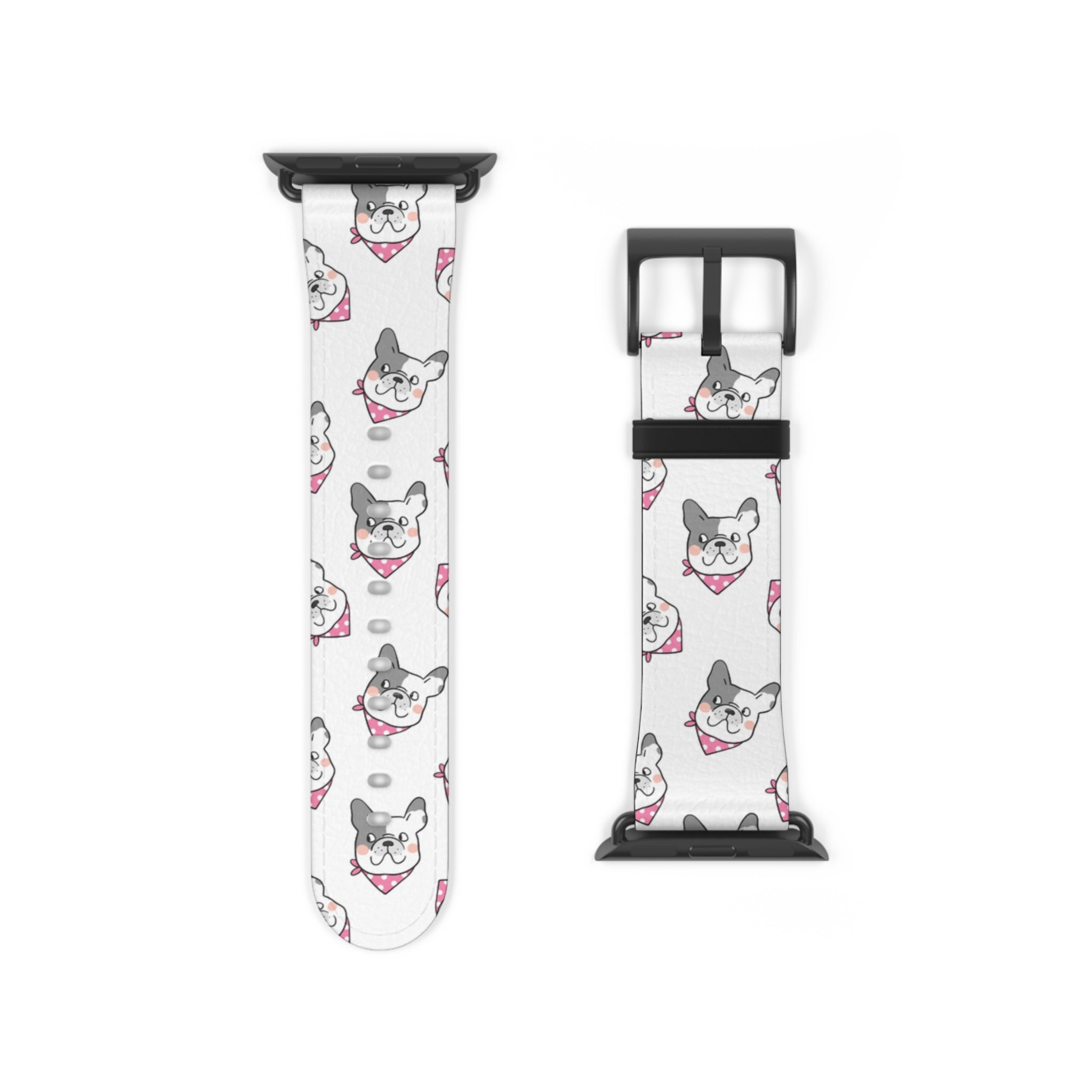 Bulldog Apple Watch Bands (French/Pink)