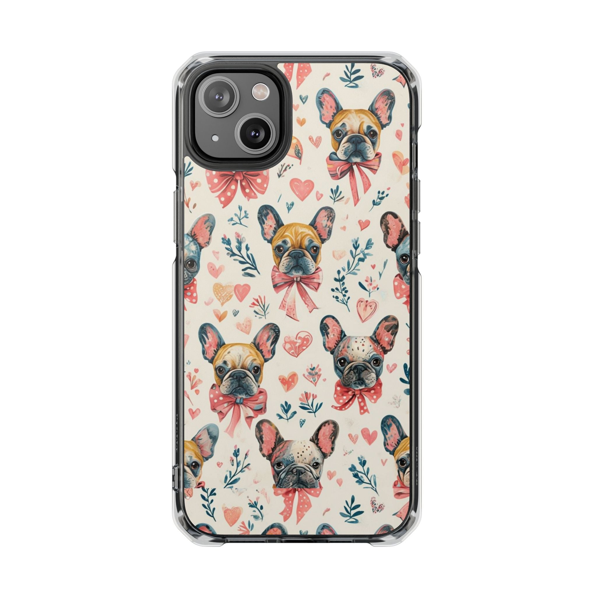 Puppy Love Protection Phone Case (Coquette/French)
