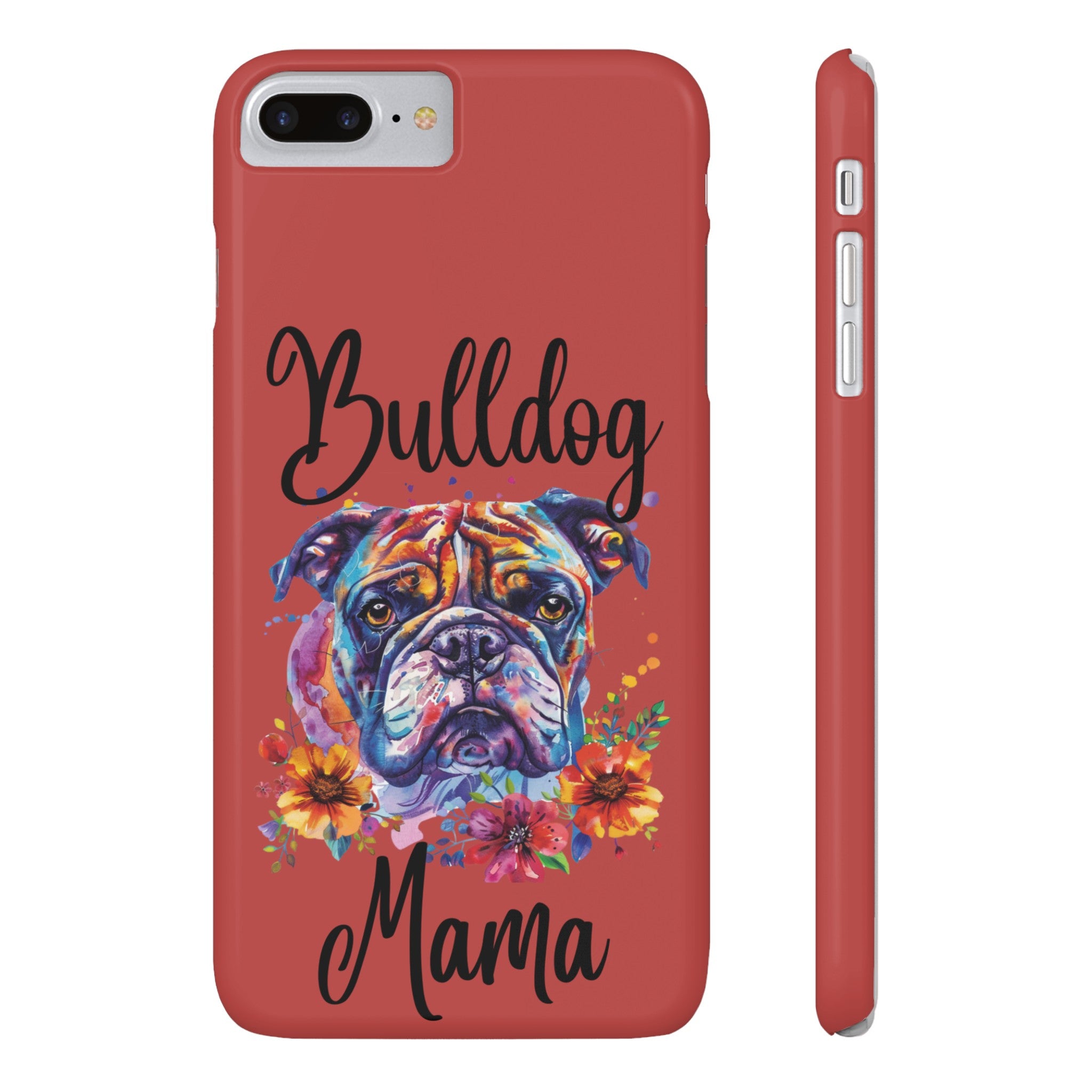 Bulldog Mama iPhone Cases (Engish)