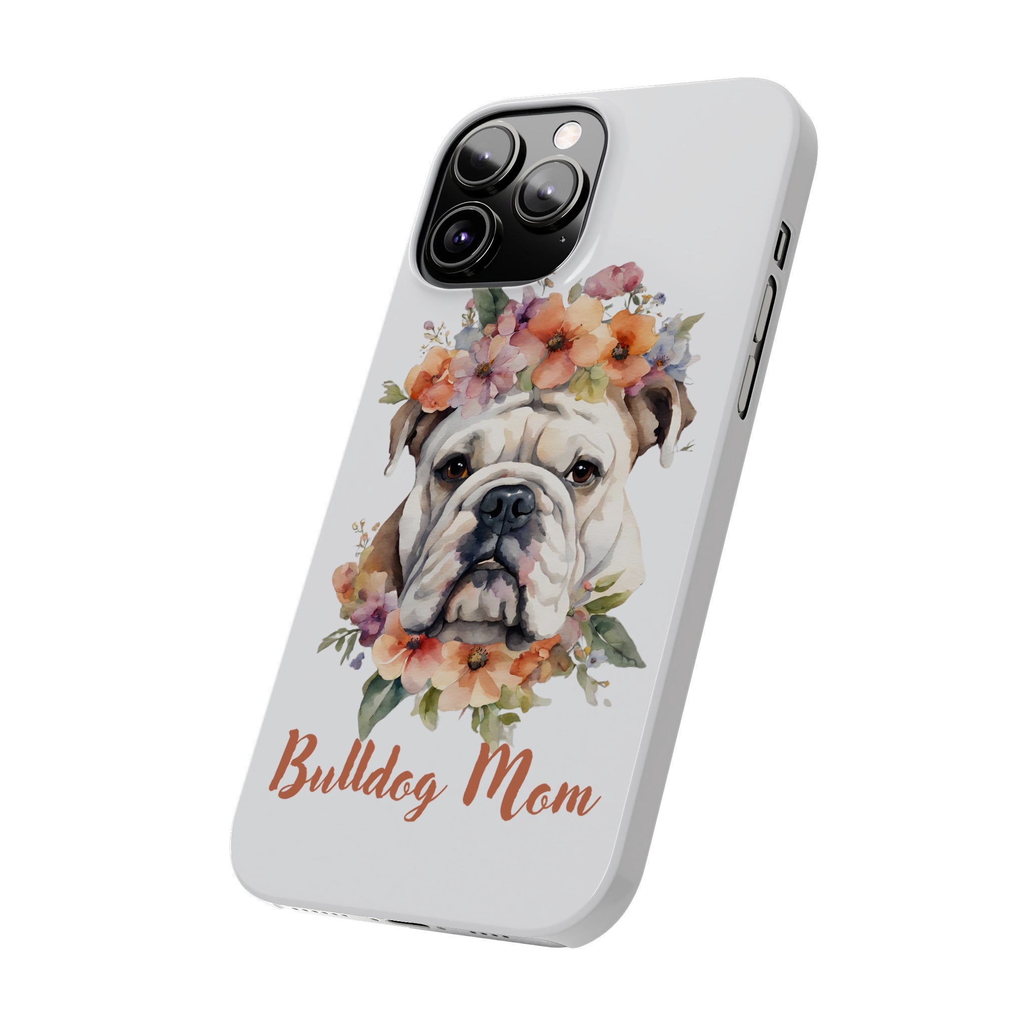 Bulldog iPhone Cases (Engish/White)