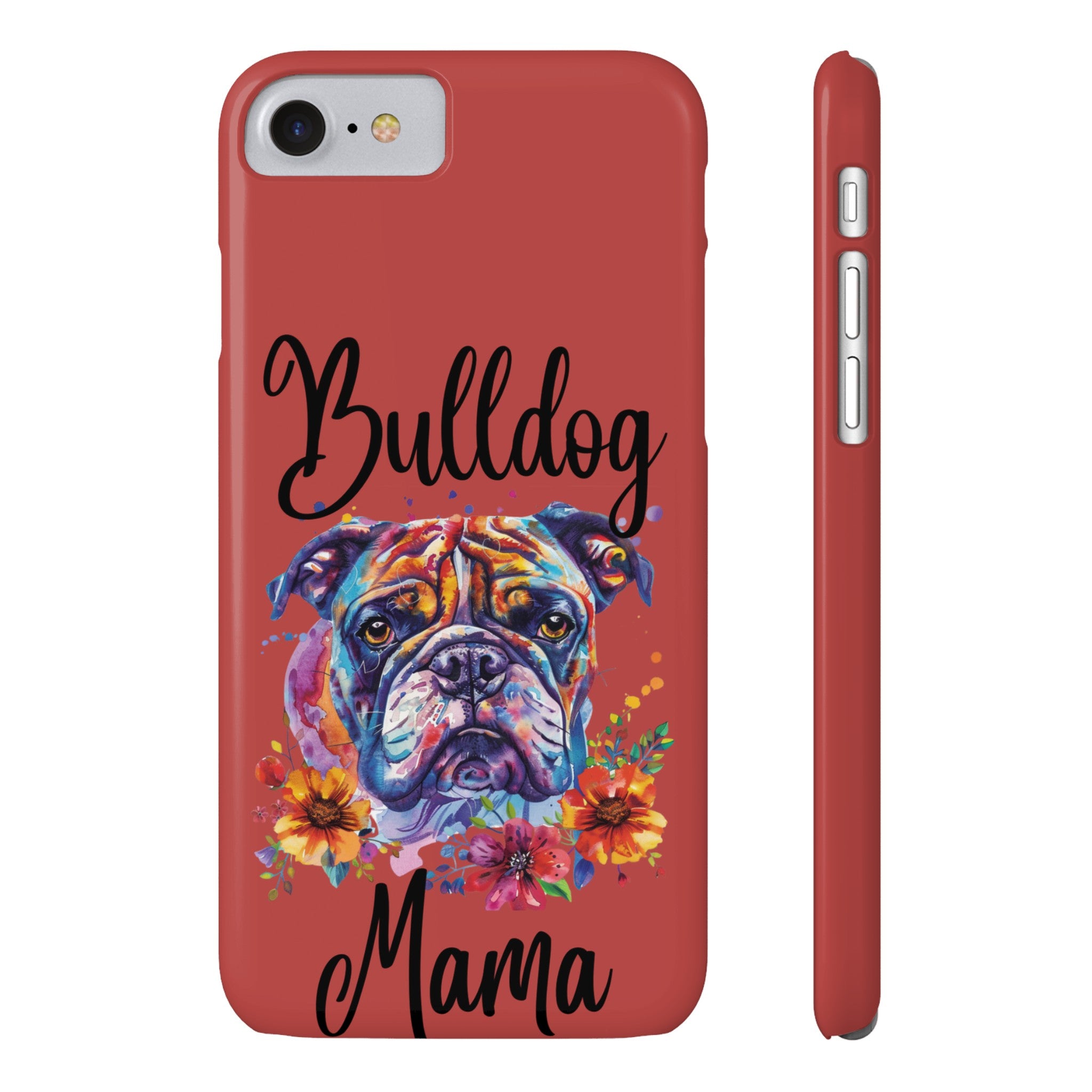 Bulldog Mama iPhone Cases (Engish)