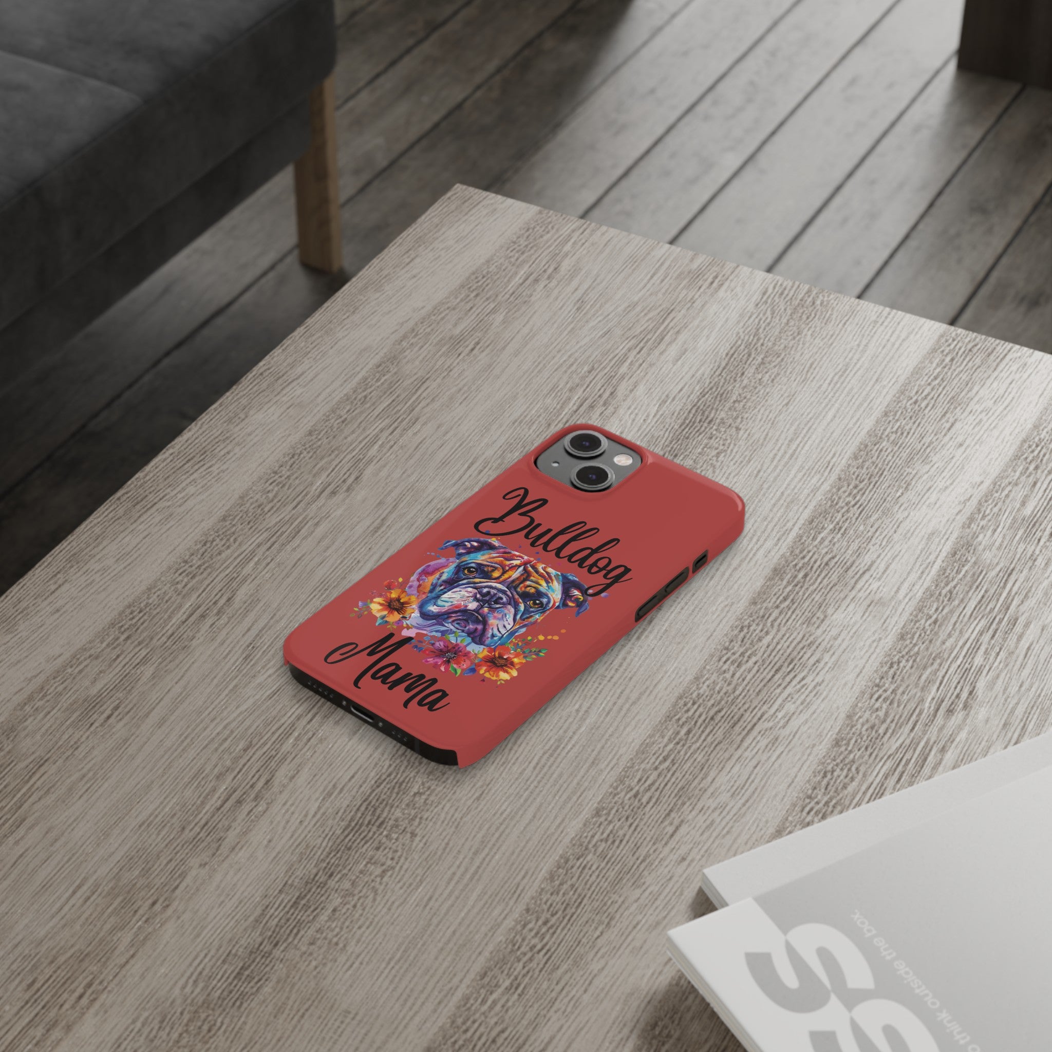 Bulldog Mama iPhone Cases (Engish)