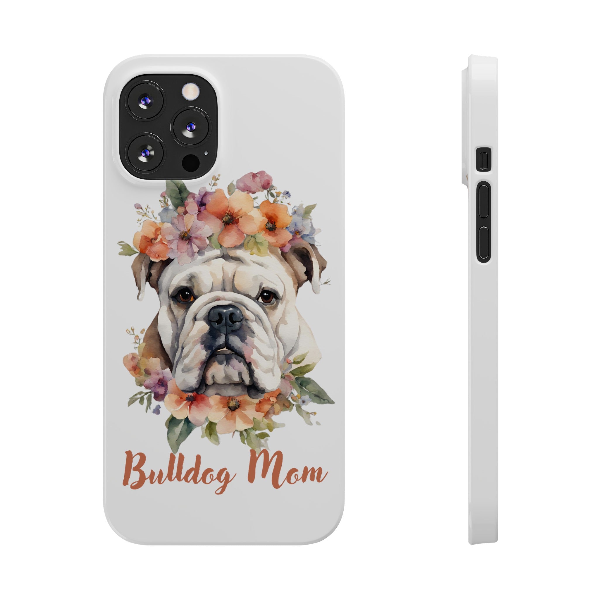 Bulldog iPhone Cases (Engish/White)