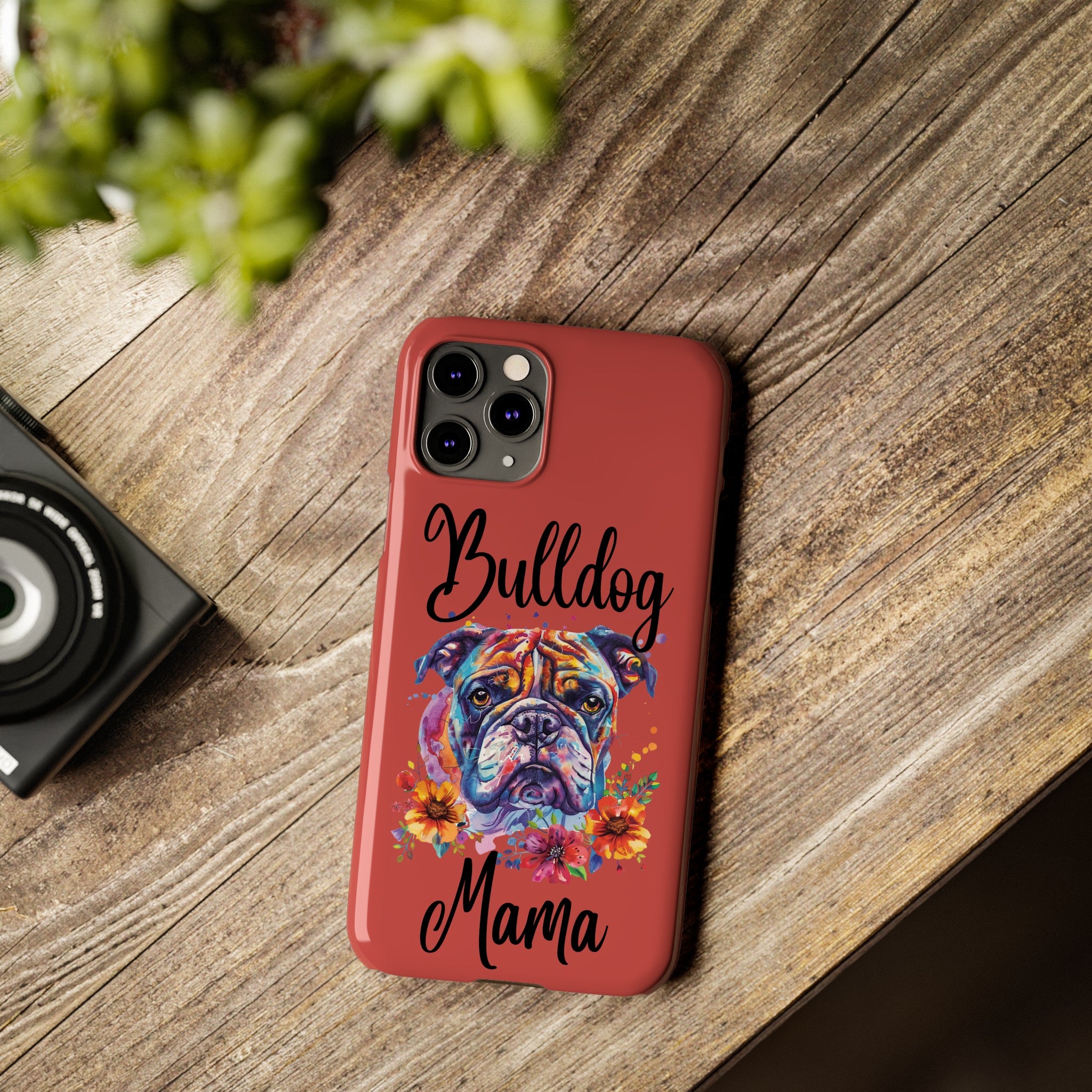 Bulldog Mama iPhone Cases (Engish)