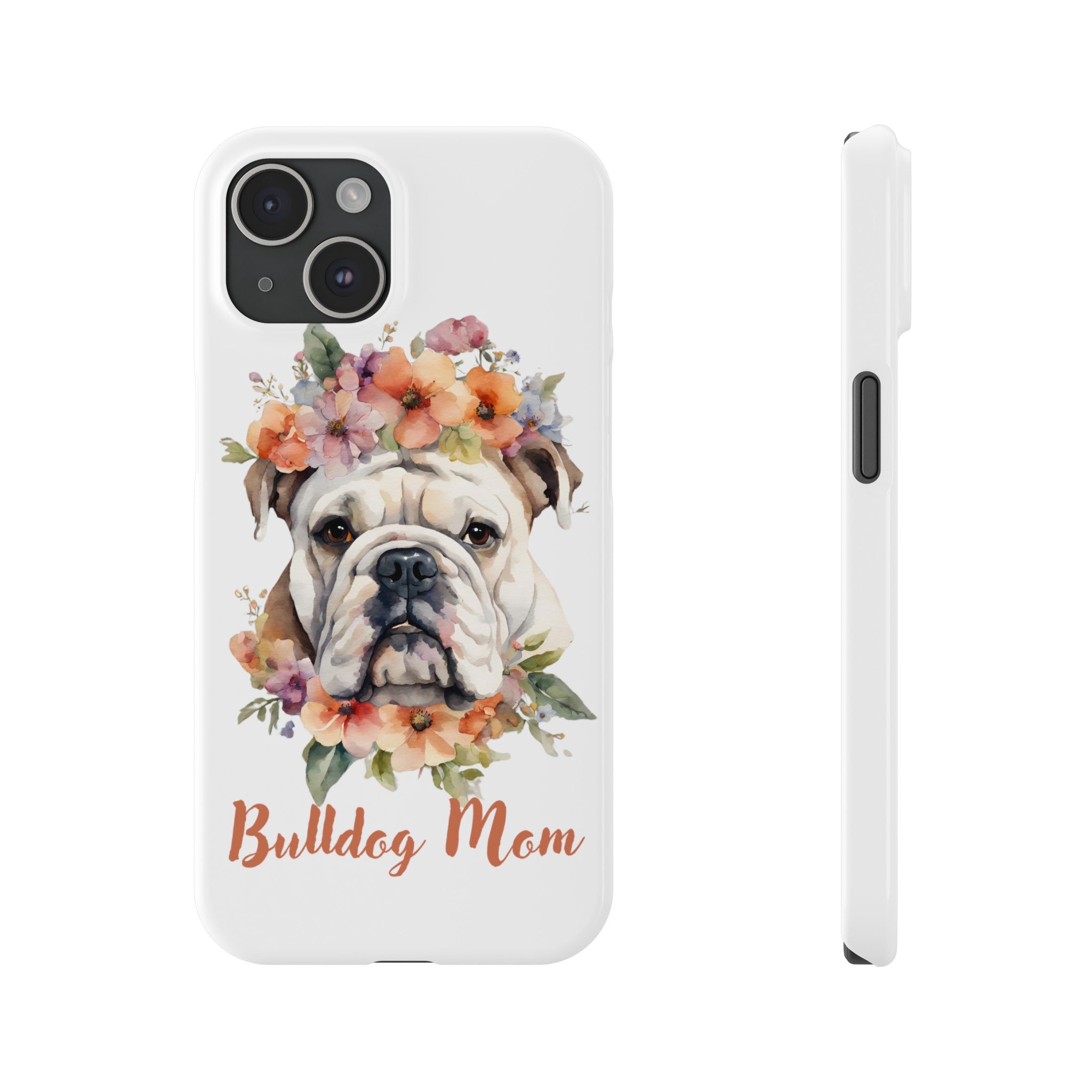 Bulldog iPhone Cases (Engish/White)