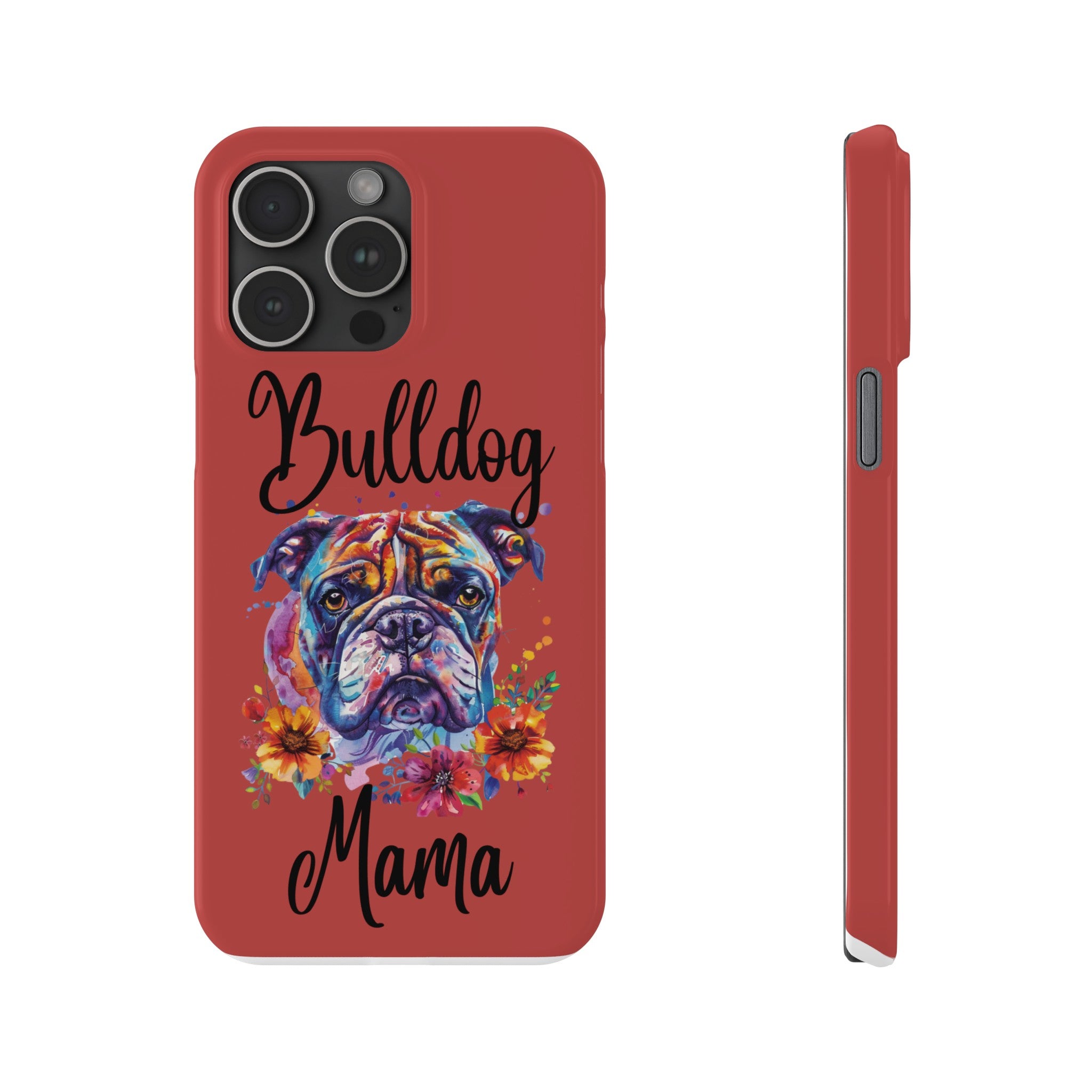 Bulldog Mama iPhone Cases (Engish)