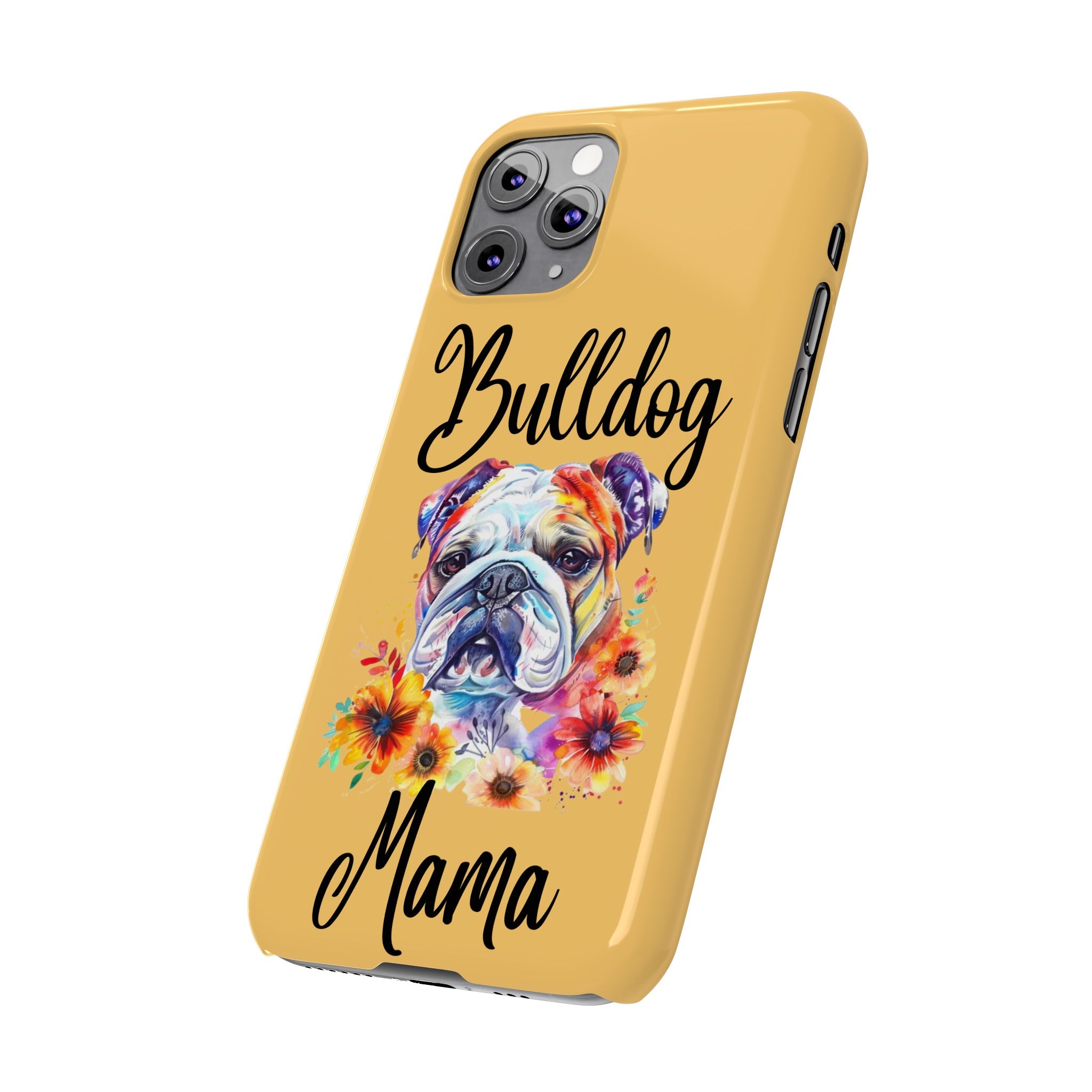 Bulldog Mama iPhone Cases (Engish)