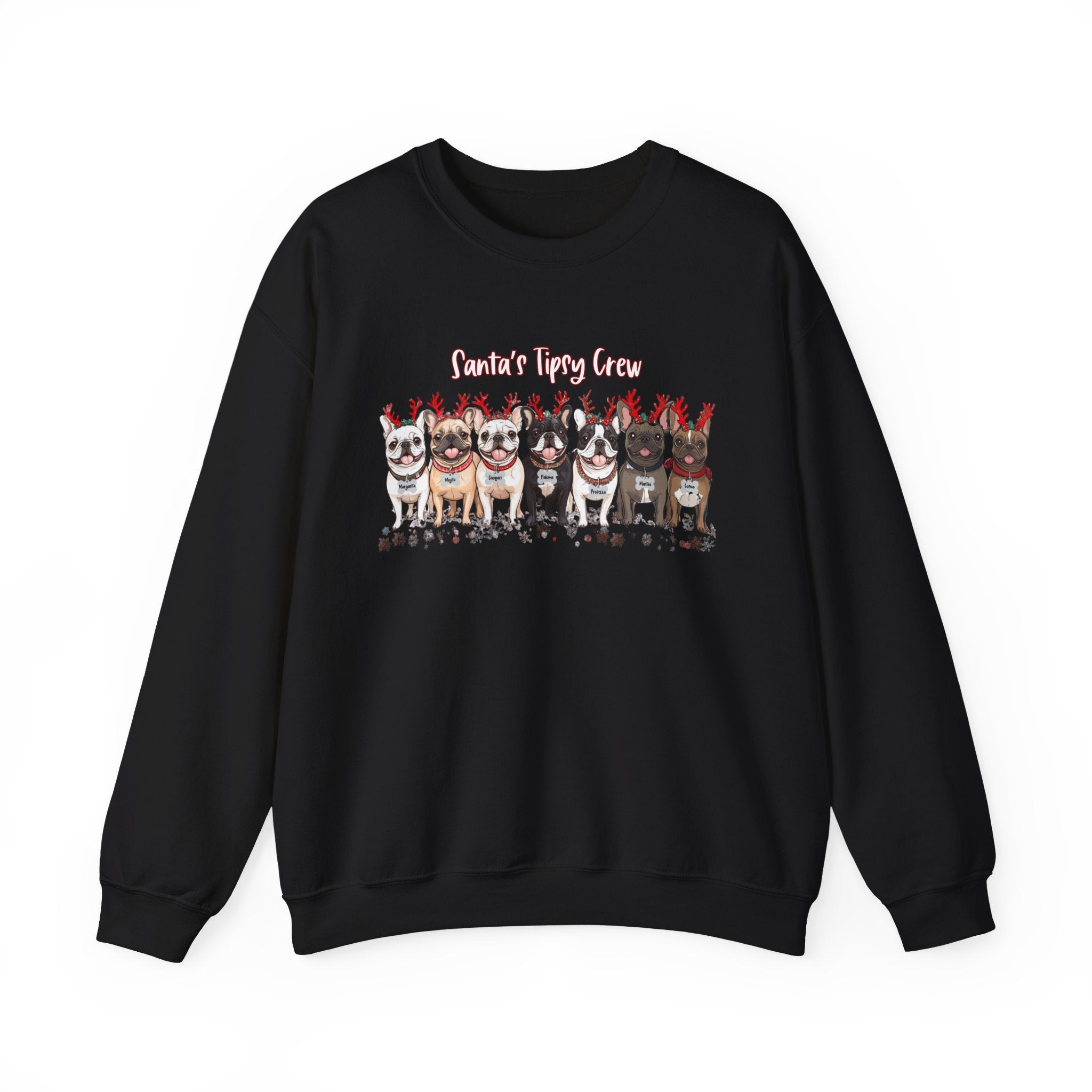 “Santa’s Tipsy Crew” Christmas Crewneck Sweatshirt - Unisex (French)