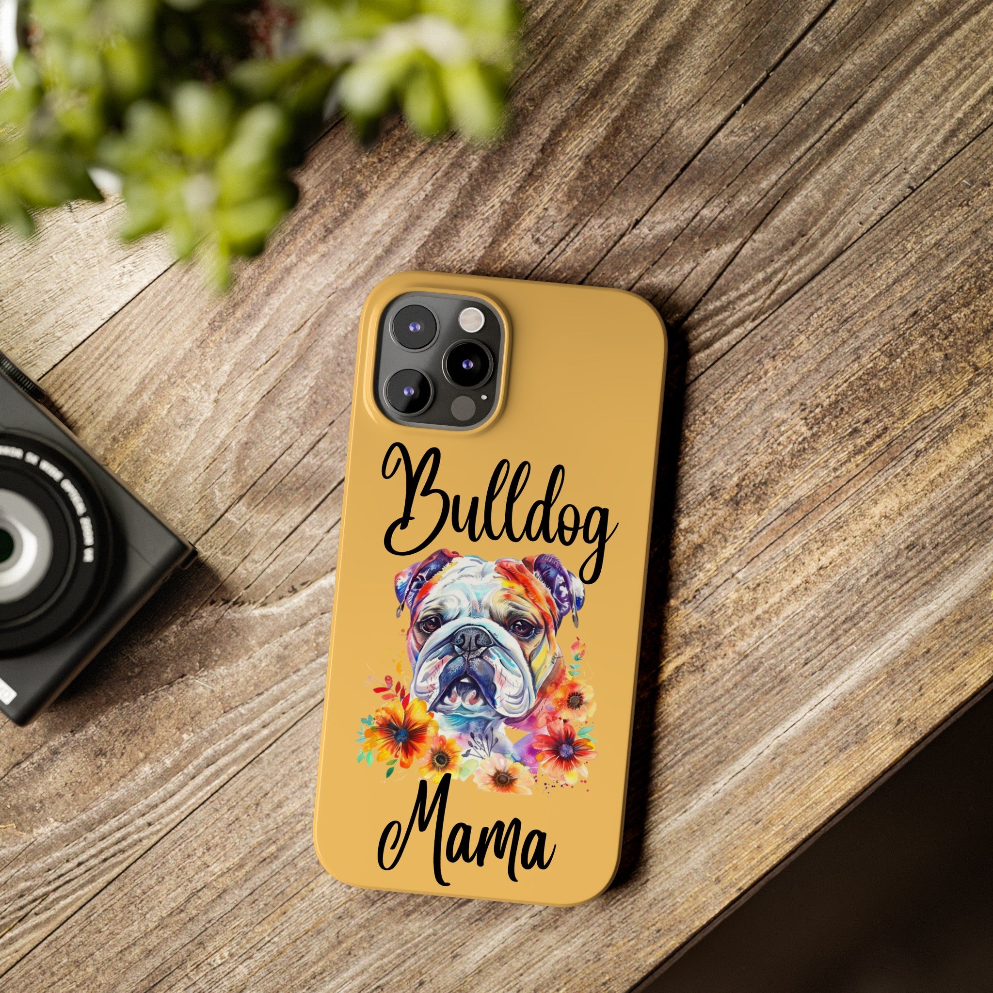Bulldog Mama iPhone Cases (Engish)