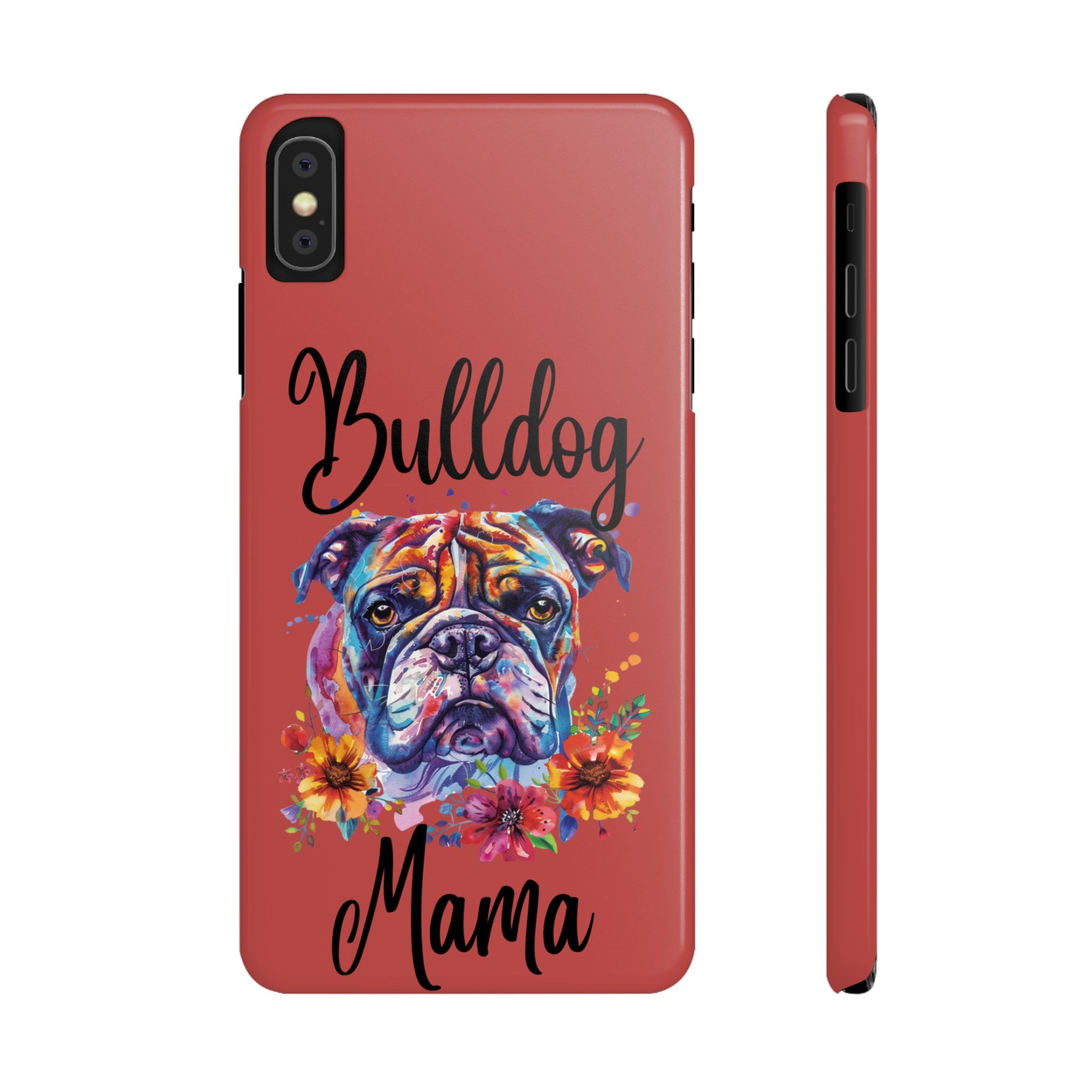Bulldog Mama iPhone Cases (Engish)
